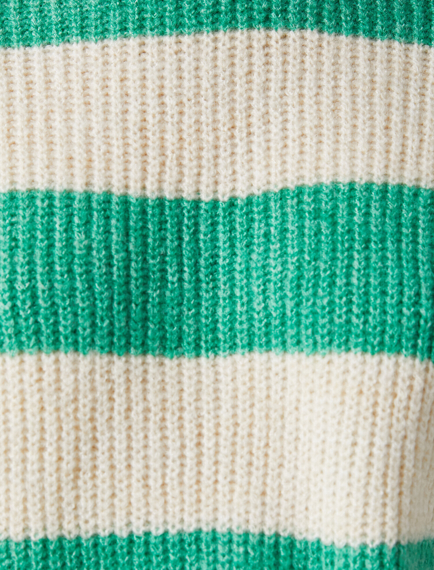   Bisiklet Yaka Çizgili Triko Kazak