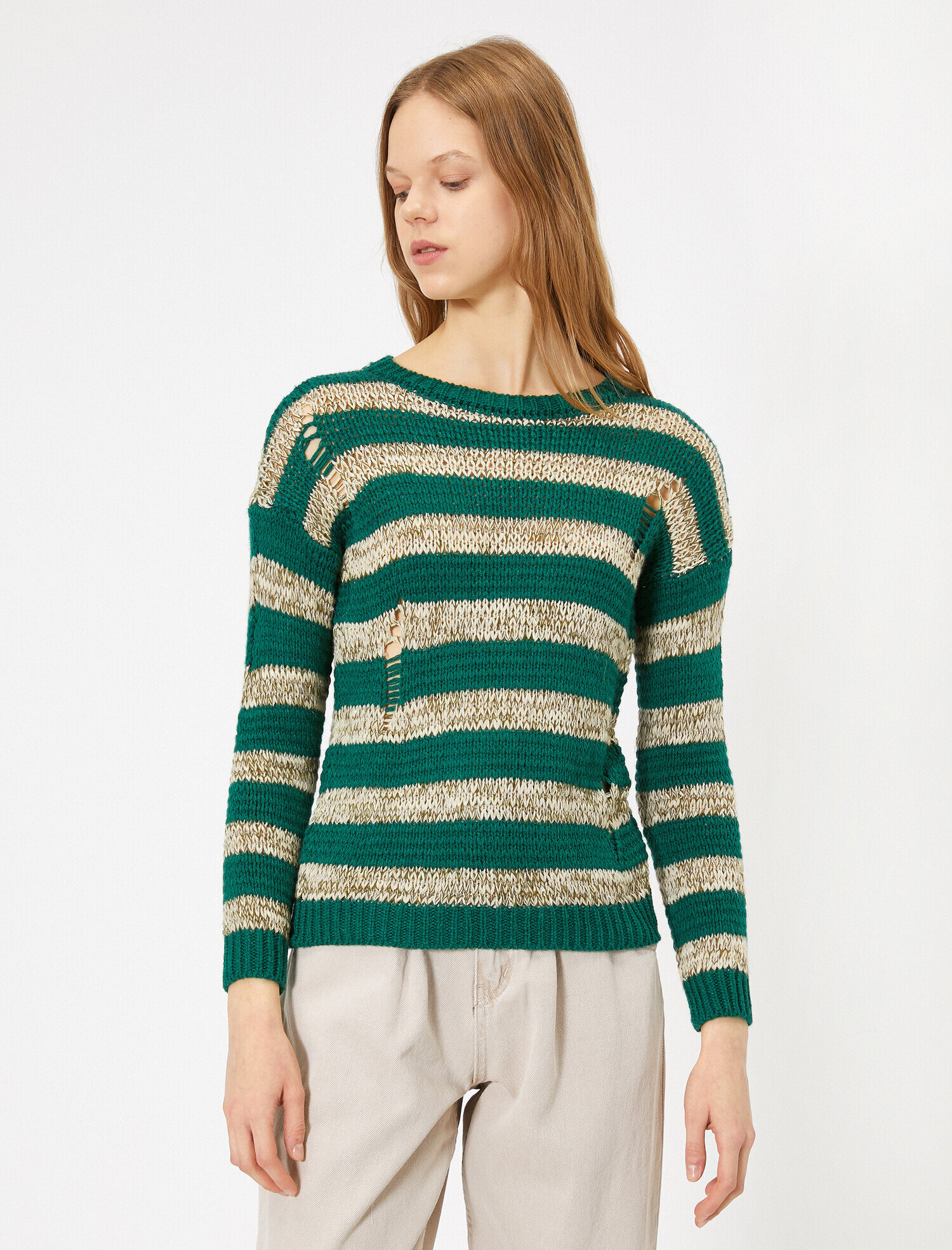 Örgülü Triko Kazak