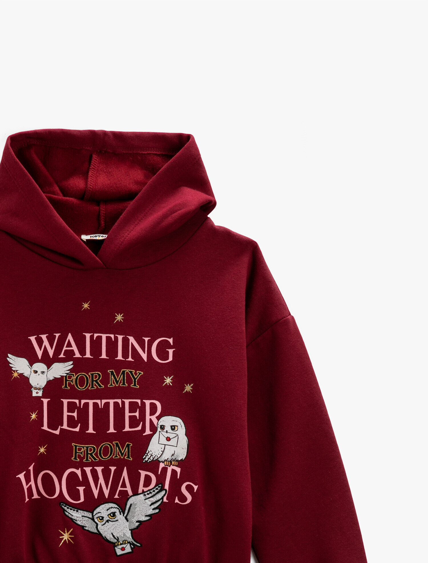  Kız Çocuk Harry Potter Lisanslı Baskılı Kapüşonlu Sweatshirt