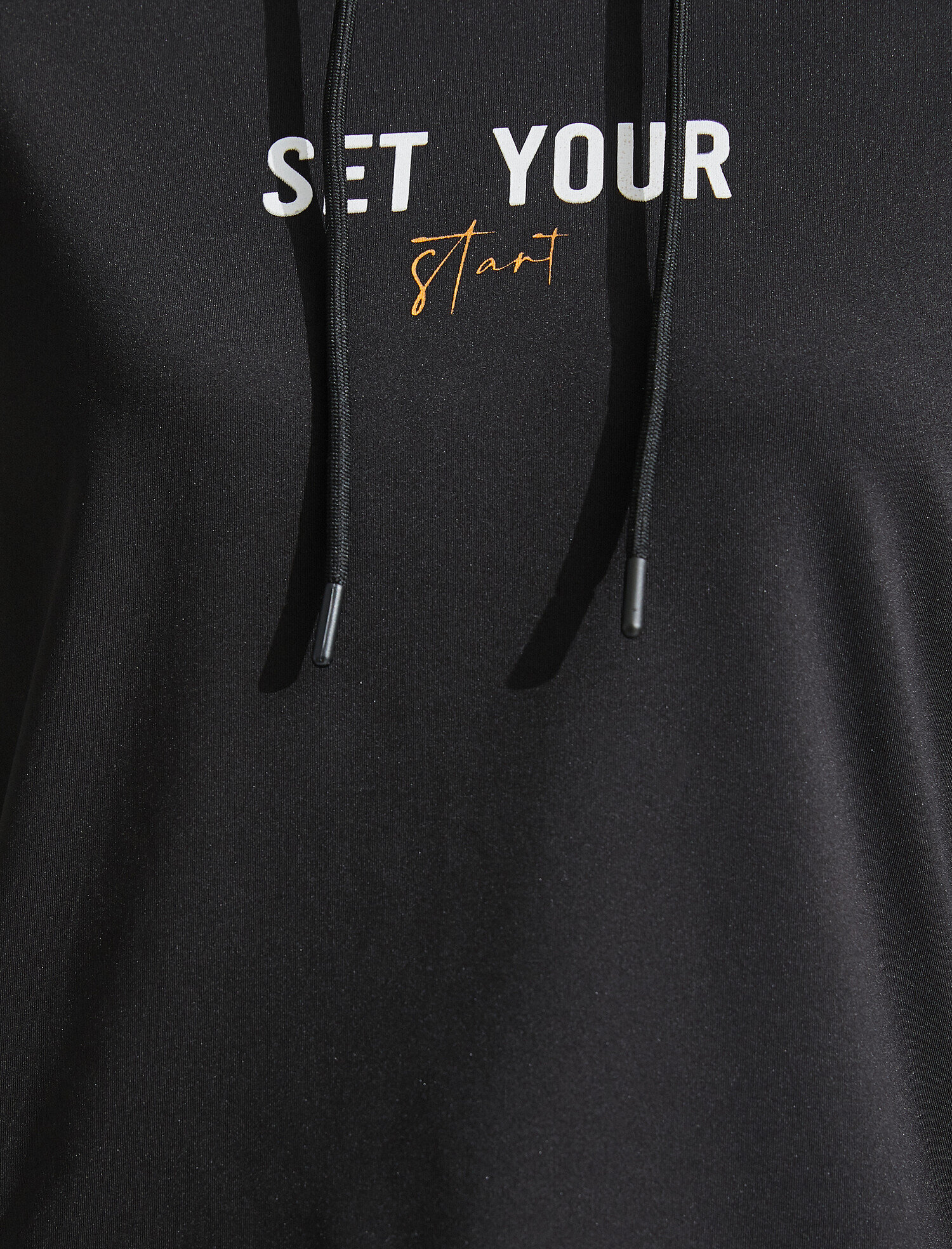   Baskılı Uzun Kollu Kapüşonlu Sweatshirt