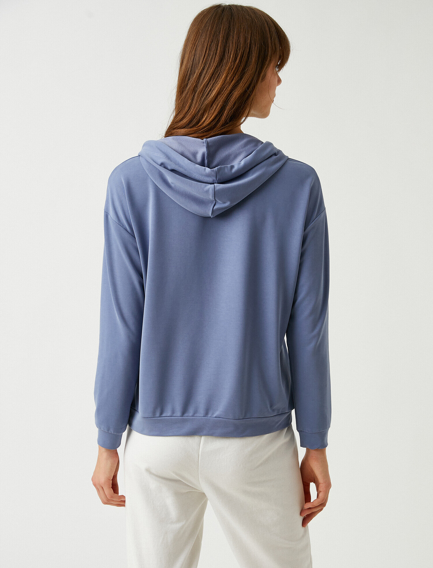 Kapüşonlu Cepli Sweatshirt