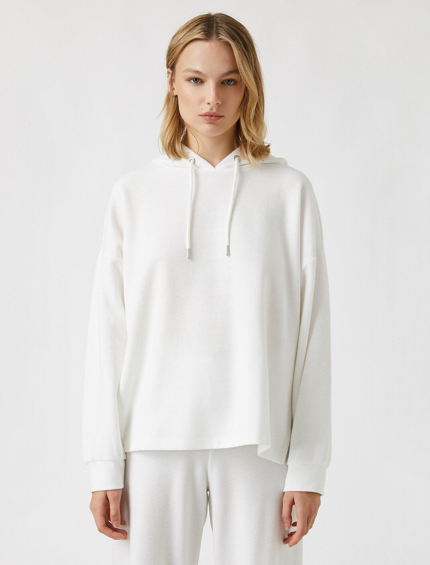 Pamuklu Kapüşonlu Sweatshirt