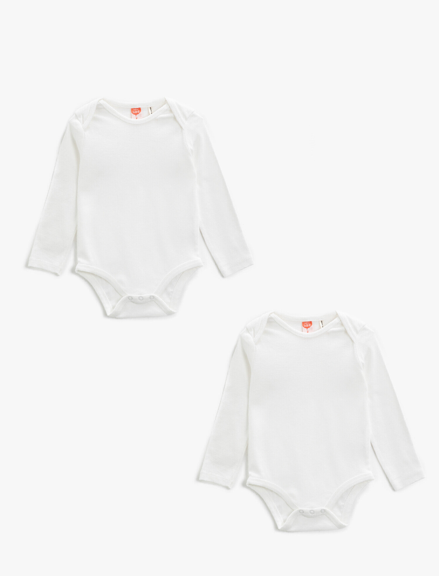  Erkek Bebek Uzun Kollu Çıtçıtlı Badi Pamuklu
