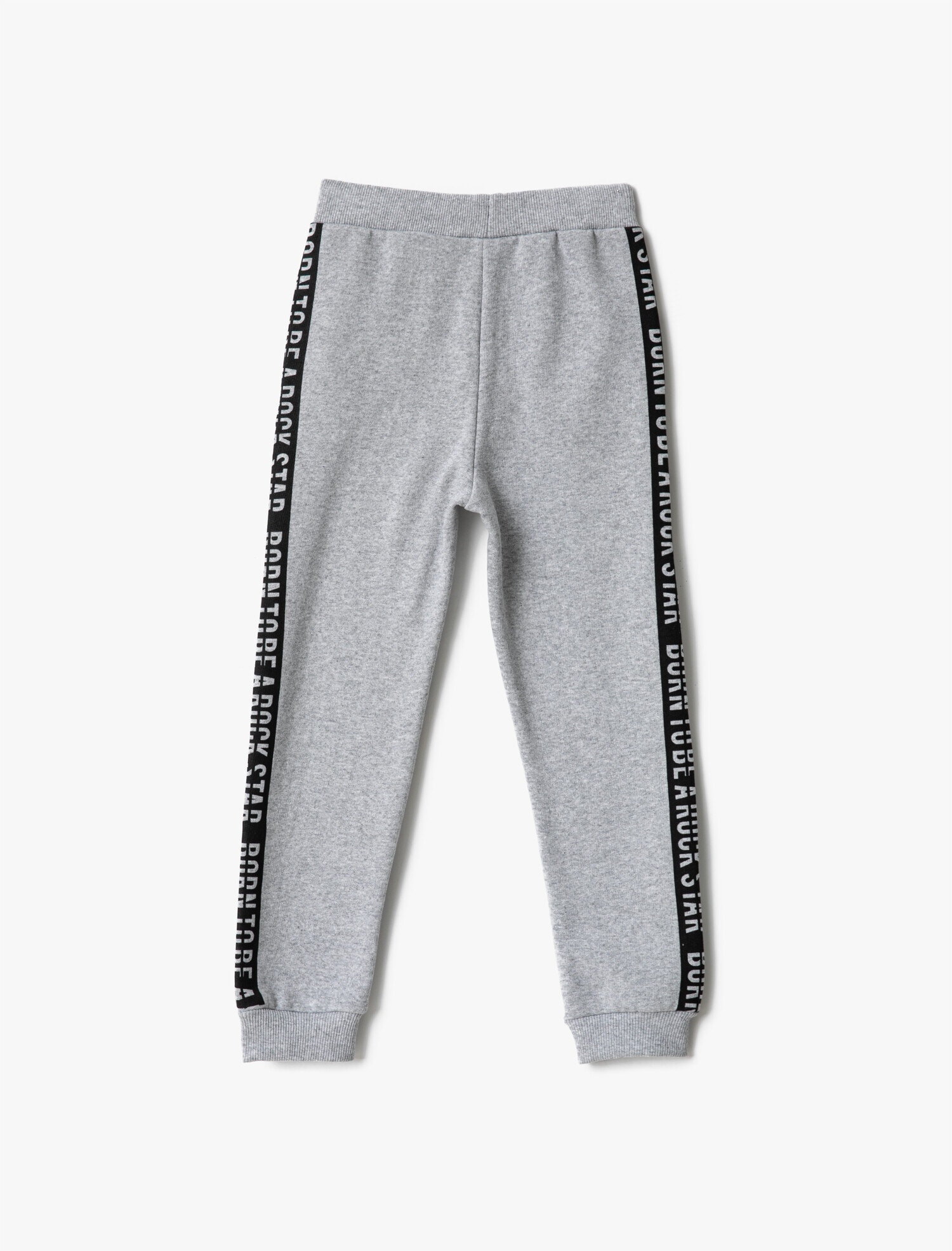  Erkek Çocuk Şeritli Jogger Eşofman Altı Beli Ayarlanabilir Pamuklu