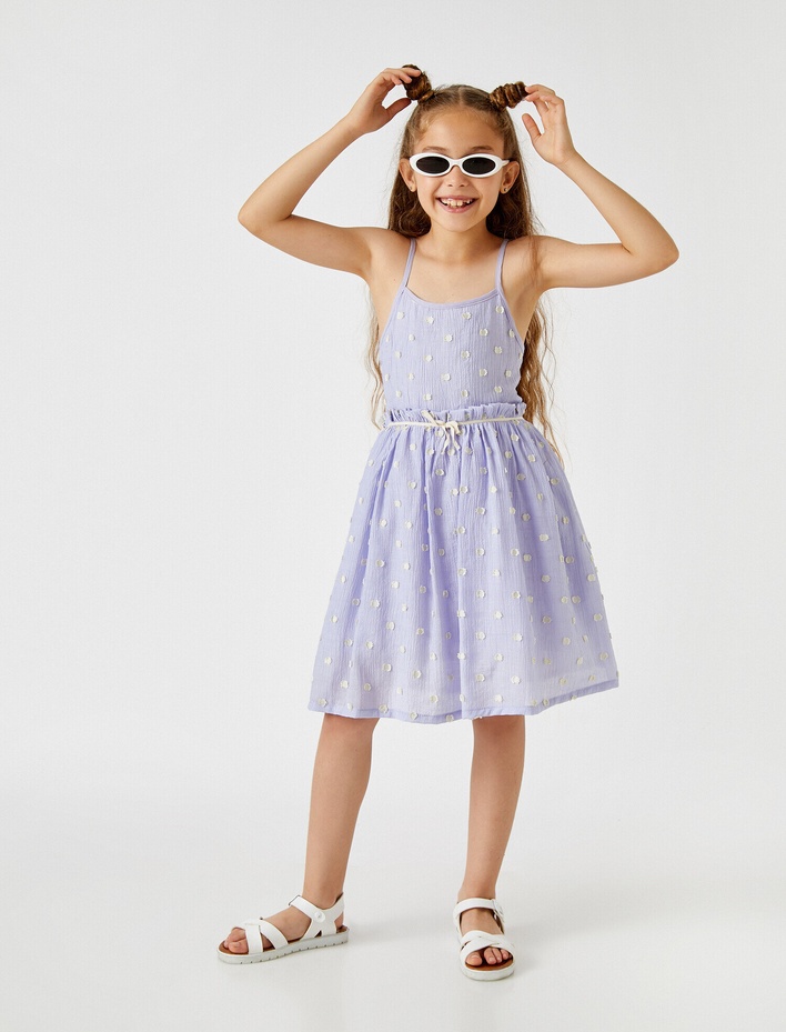 Kız Çocuk Puantiyeli Elbise