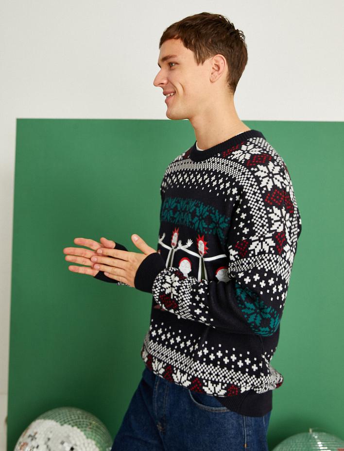  Rick and Morty Oversize Kazak Lisanslı Baskılı