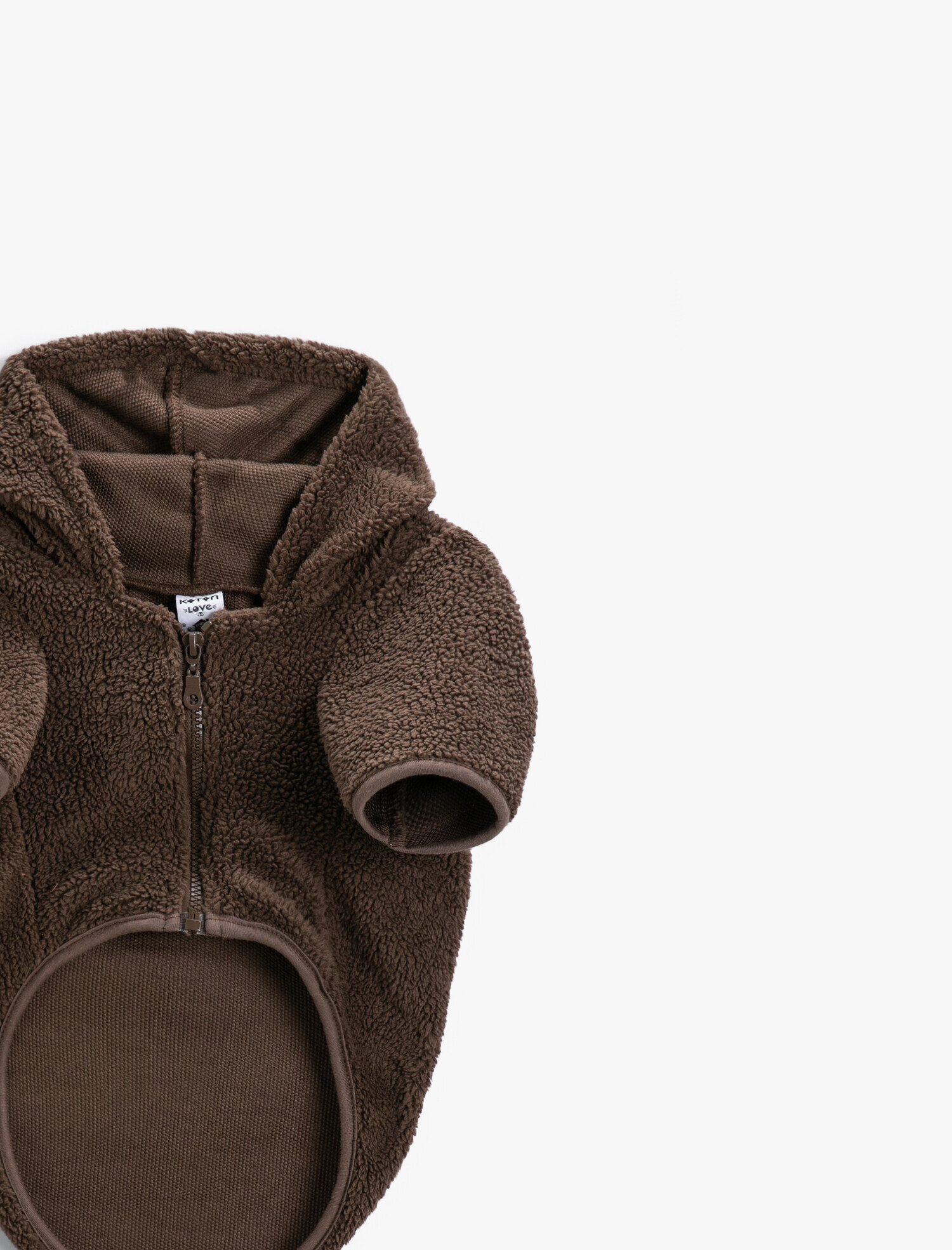   Kapüşonlu Peluş Köpek Sweatshirt