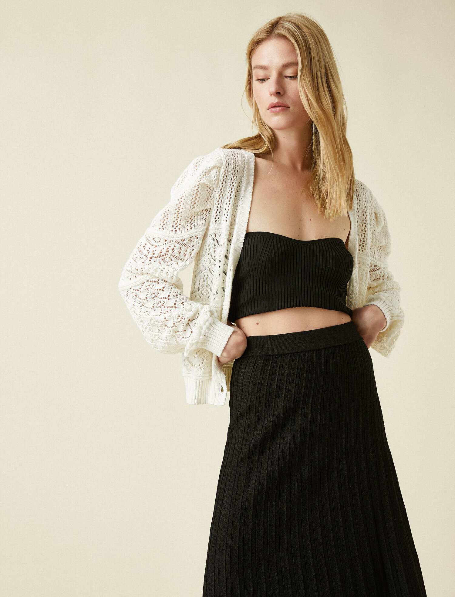 Düğmeli Hırka Pamuklu