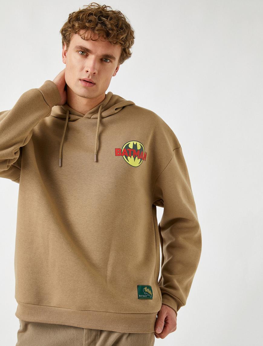   Batman Kapüşonlu Sweatshirt Lisanslı Baskılı