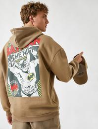 Batman Kapüşonlu Sweatshirt Lisanslı Baskılı