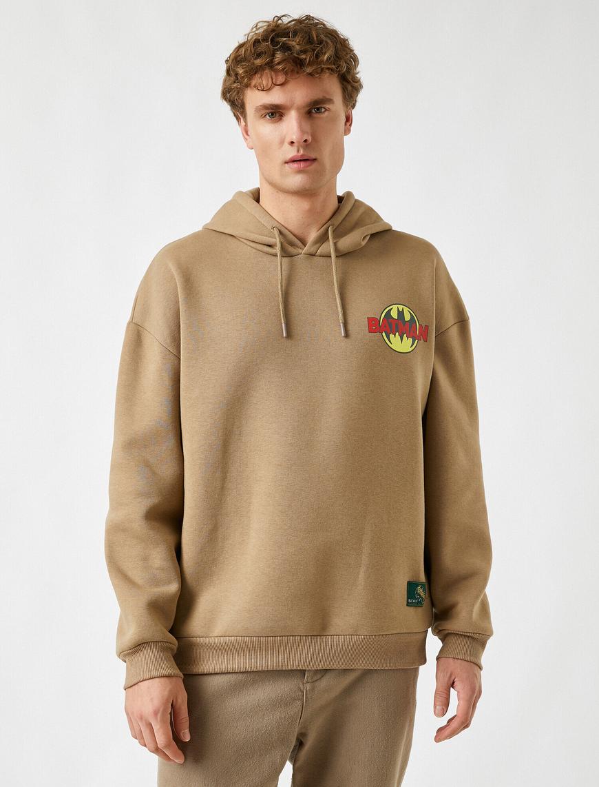   Batman Kapüşonlu Sweatshirt Lisanslı Baskılı