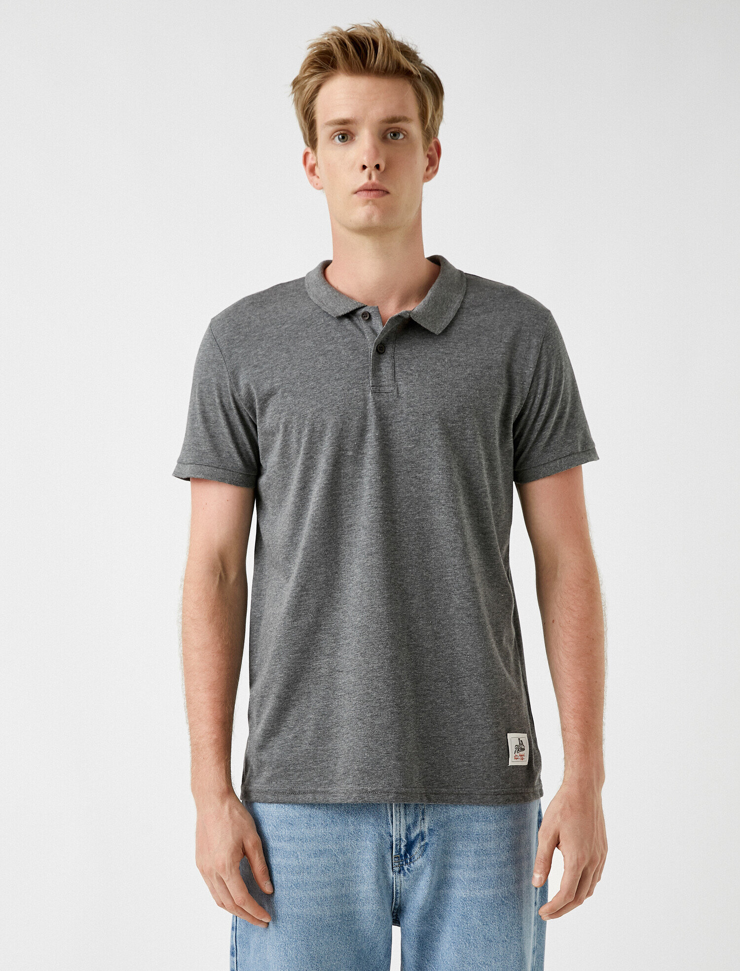   Polo Yaka Tişört Kısa Kollu Düğmeli