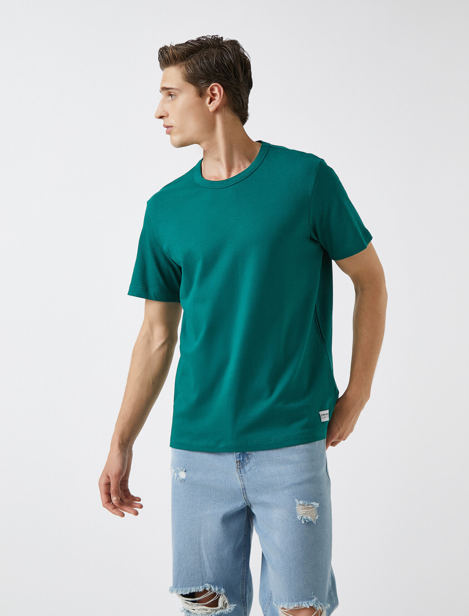   Kısa Kollu Tişört Pamuklu