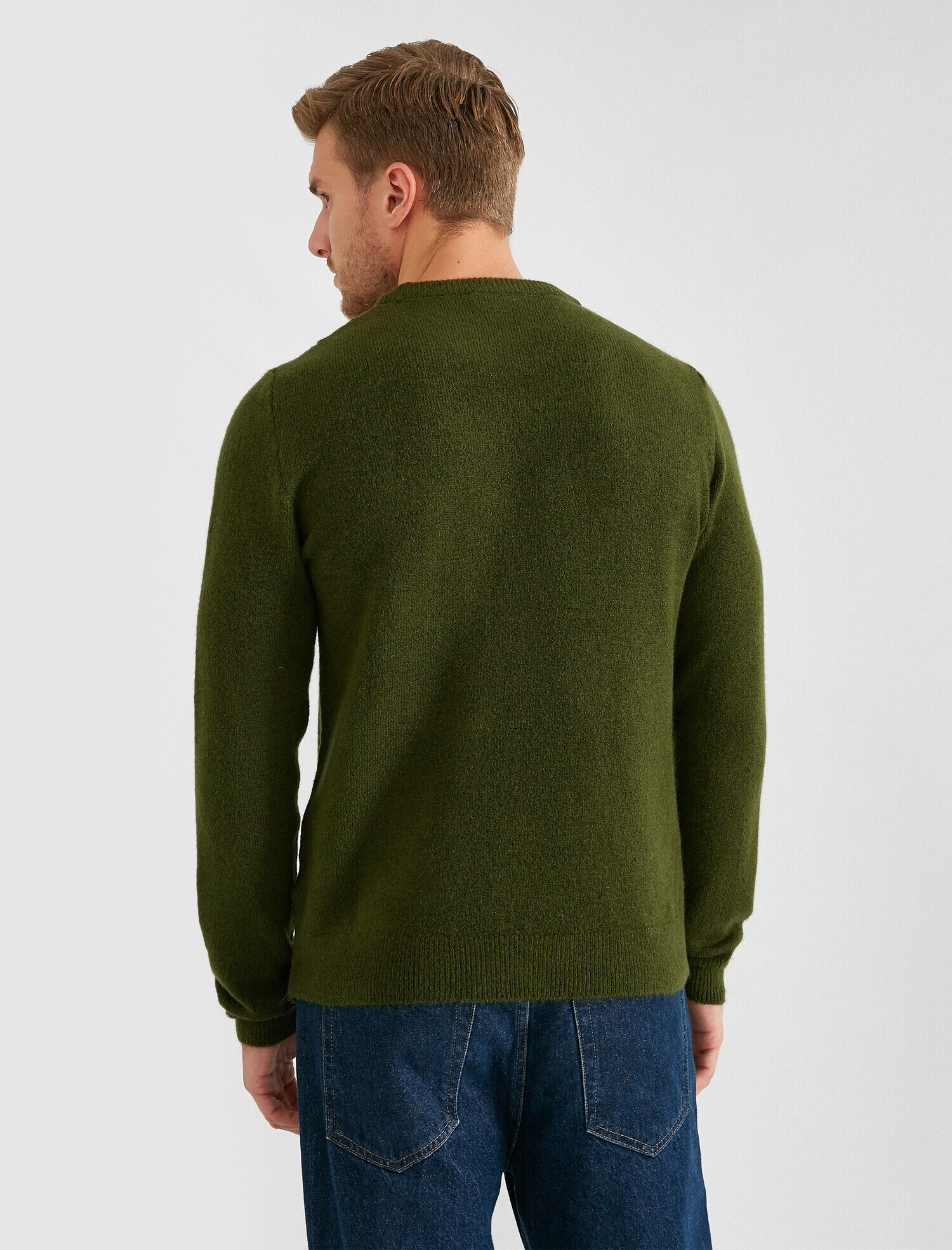   Bisiklet Yaka Slim Fit Triko Kazak