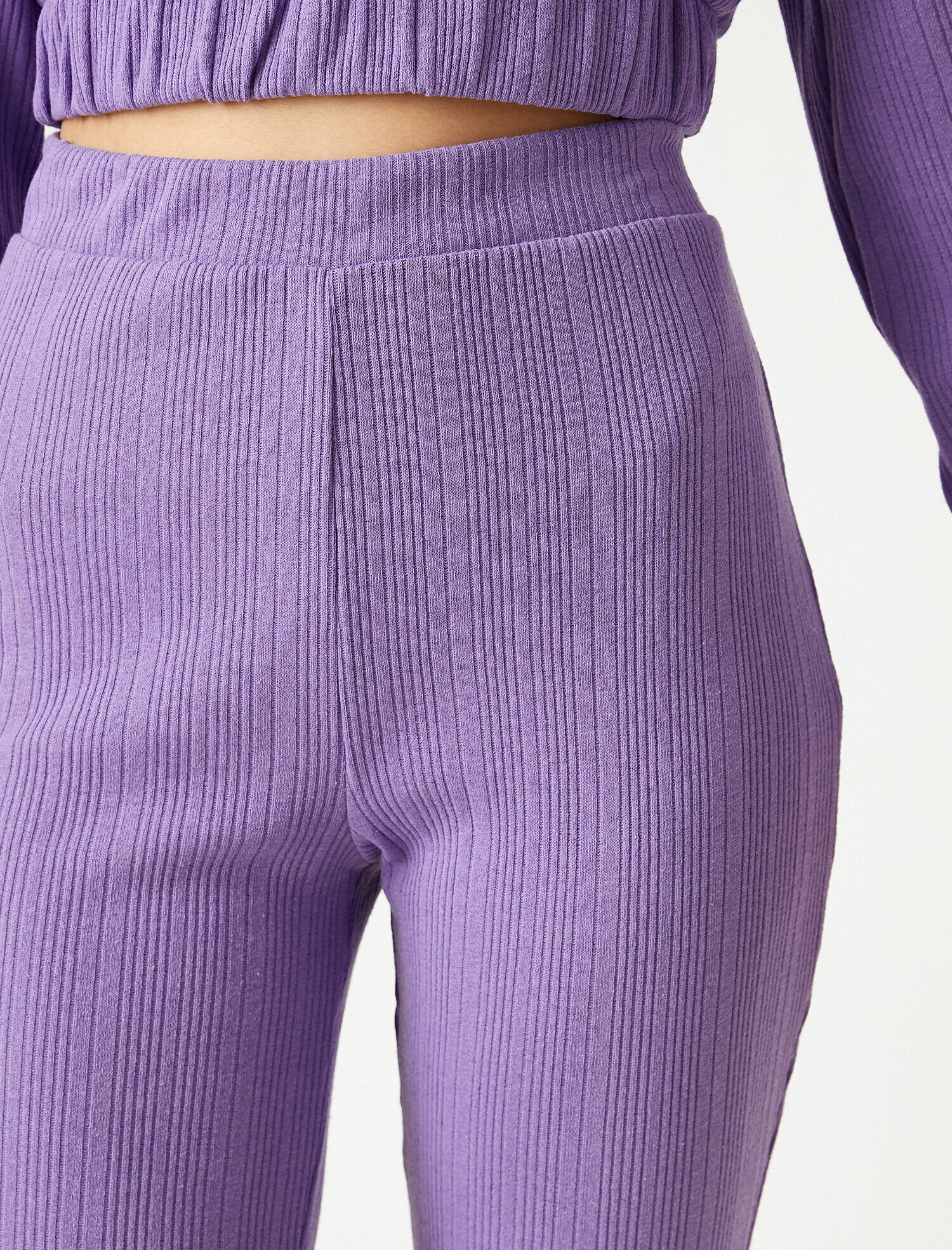   İspanyol Paça Pantolon Yüksek Bel