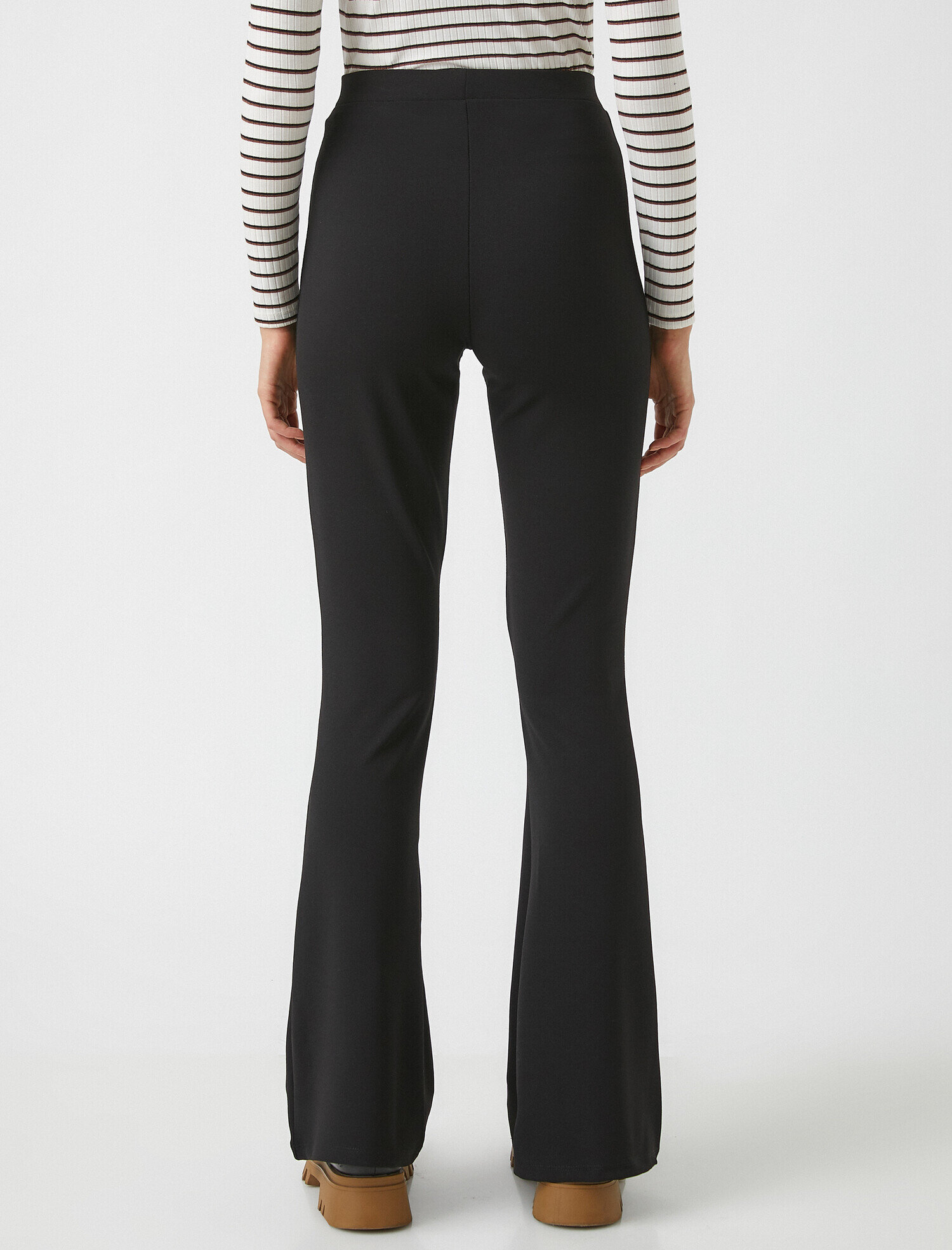   Yüksek Bel İspanyol Paça Pantolon