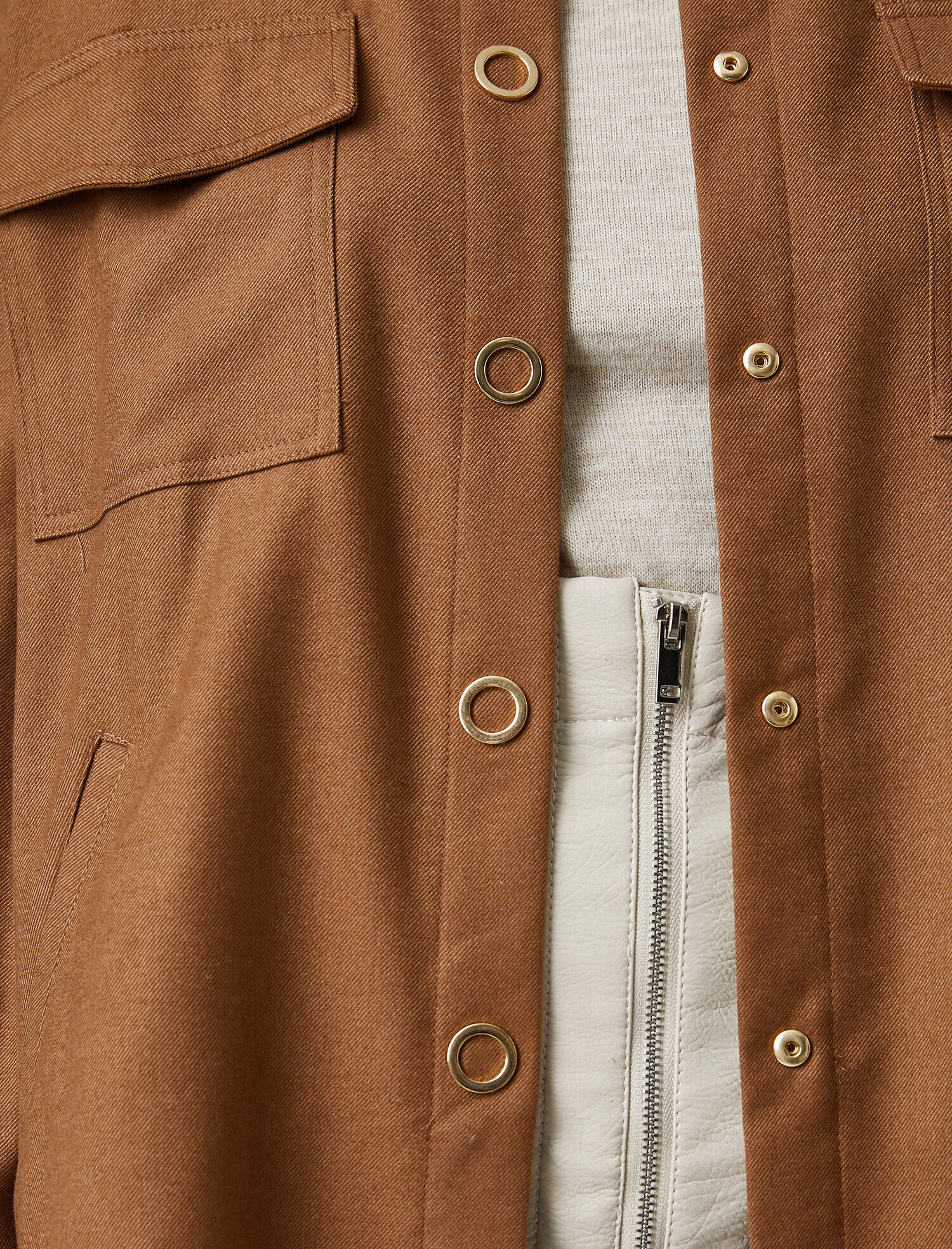   Çıtçıtlı Cepli Ceket