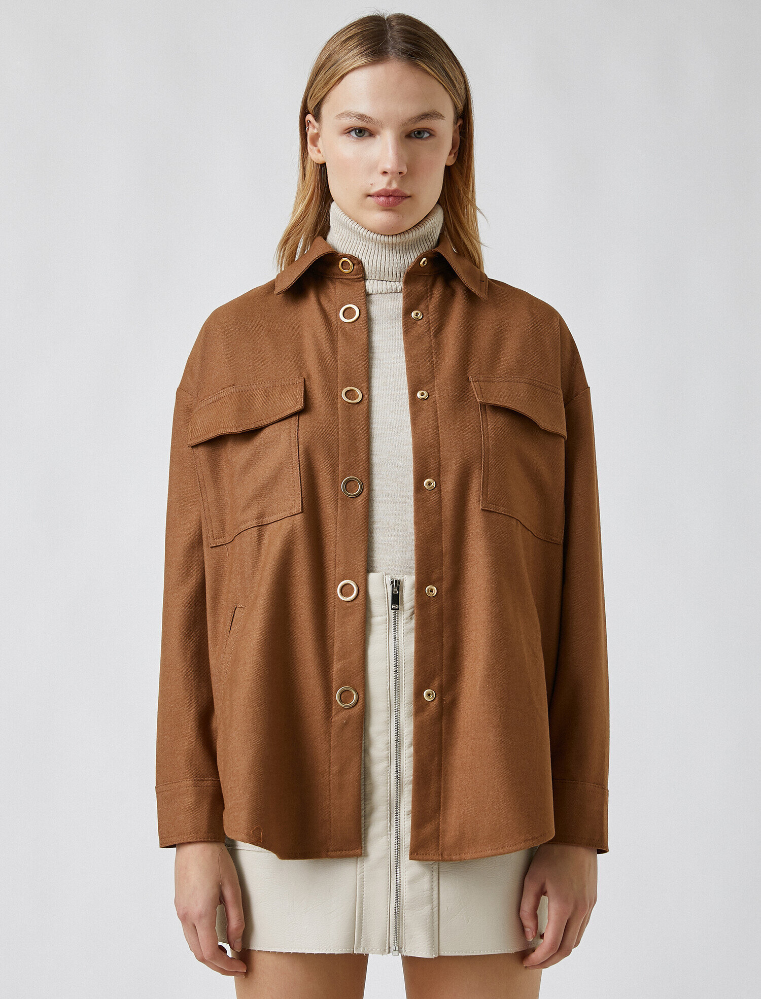   Çıtçıtlı Cepli Ceket