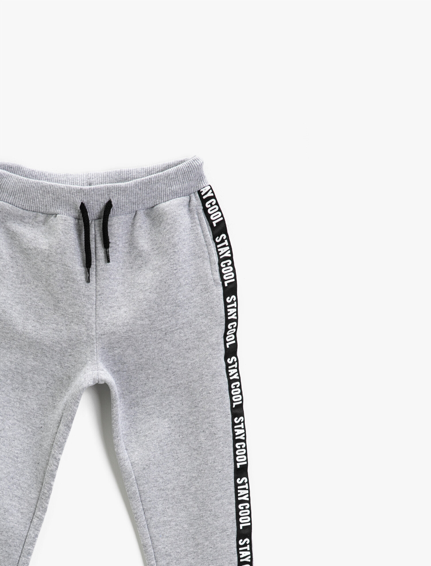 Erkek Çocuk Jogger Baskılı Eşofman Altı Yanları Şeritli Pamuklu