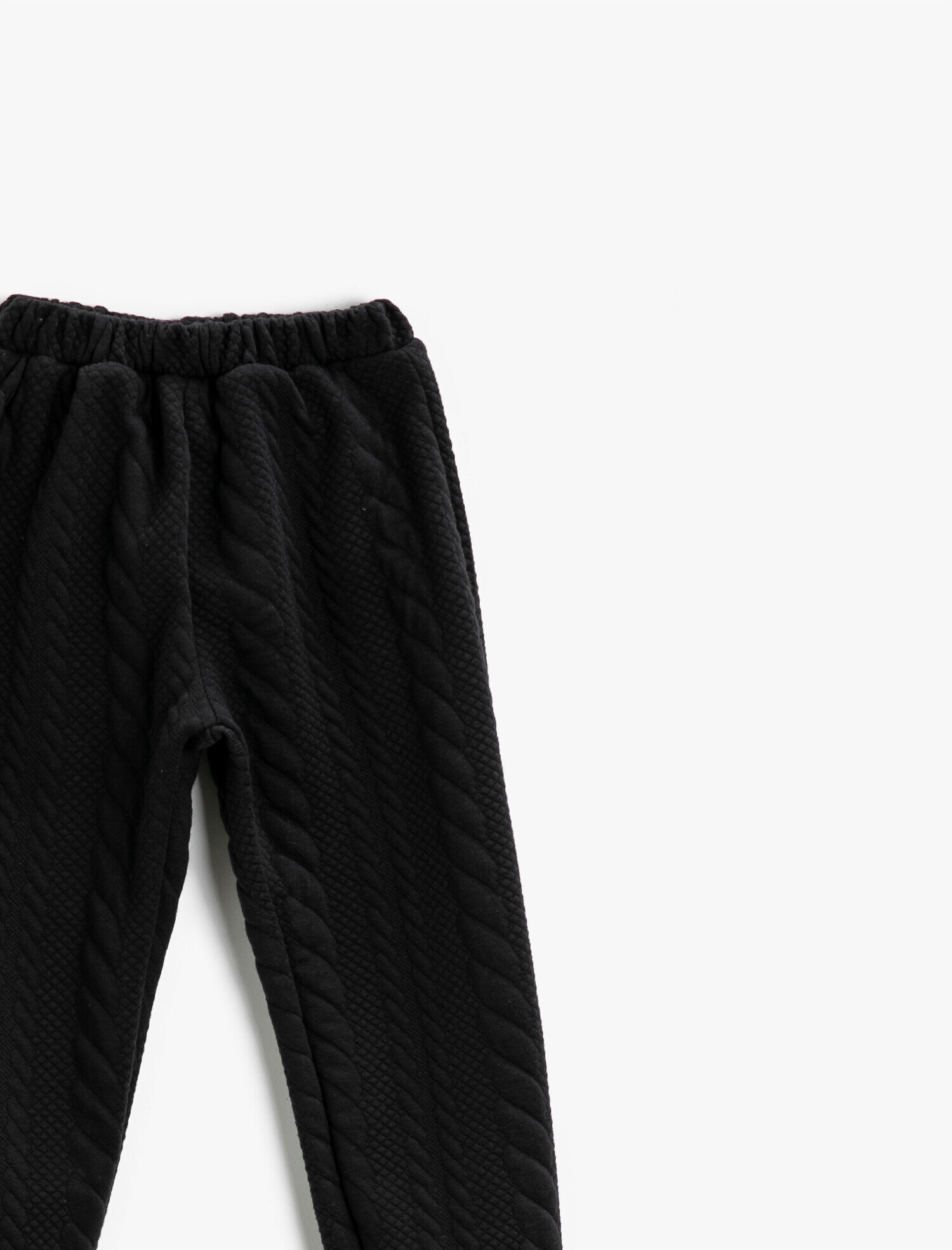  Kız Çocuk Basic Eşofman Altı Jogger Dokulu