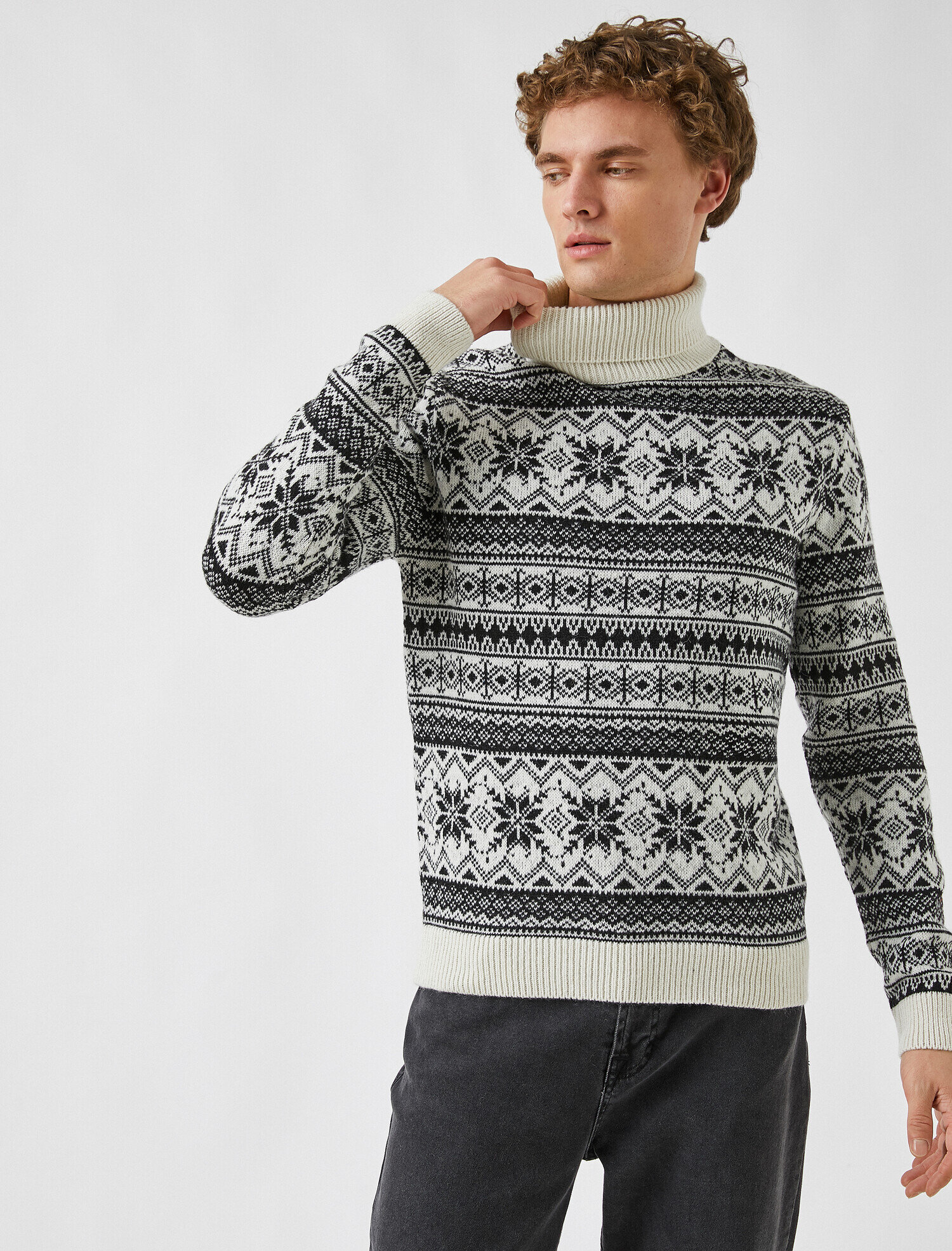 Boğazlı Jakarlı Kazak