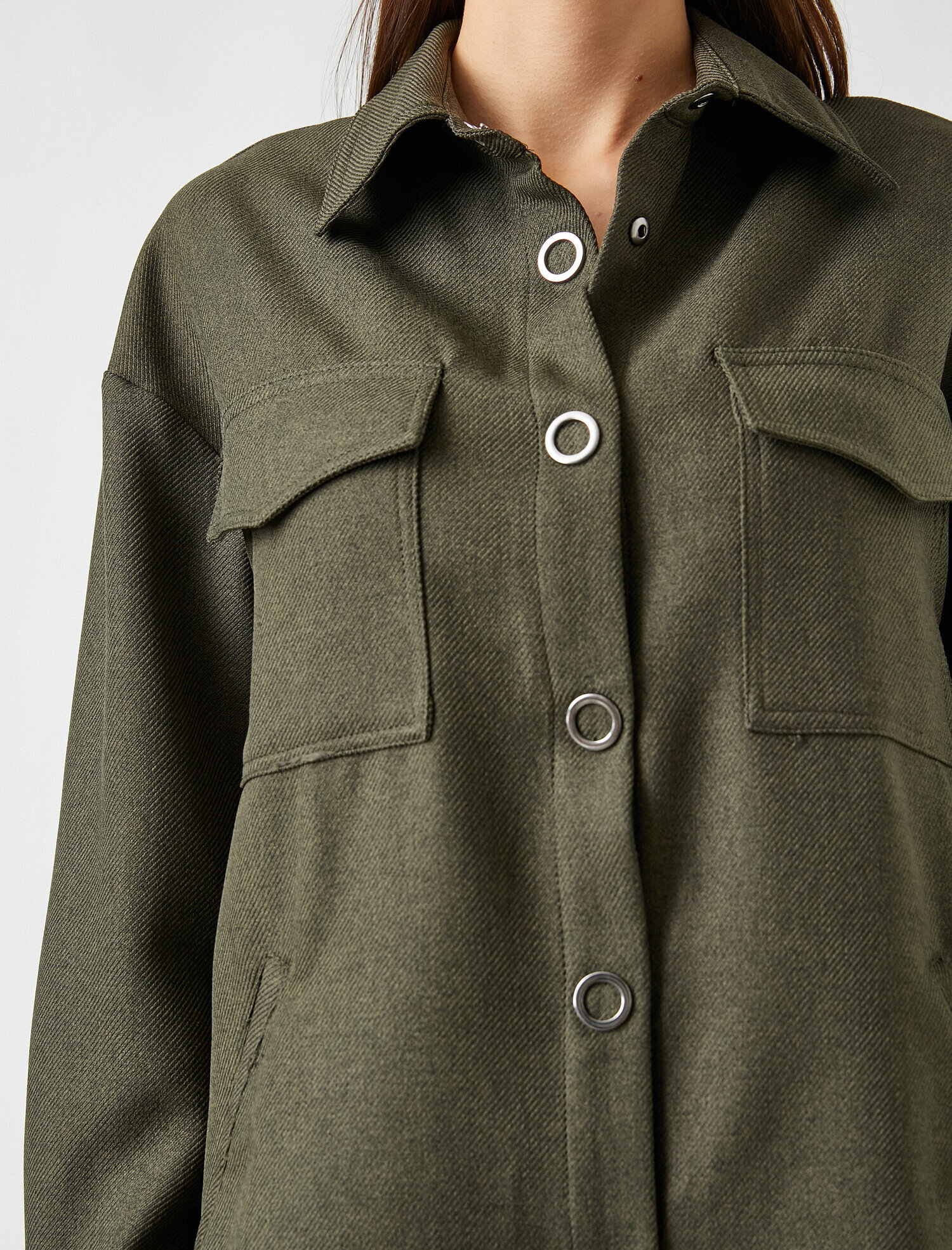   Çıtçıtlı Cepli Ceket