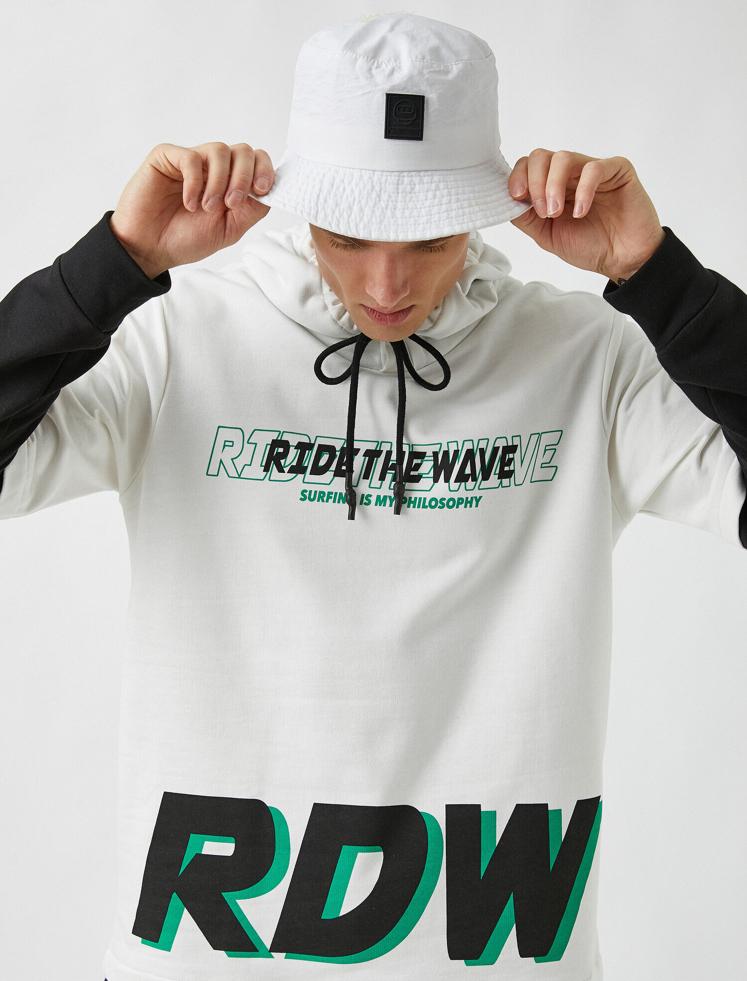   Baskılı Kapüşonlu Sweatshirt