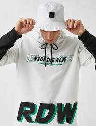 Baskılı Kapüşonlu Sweatshirt