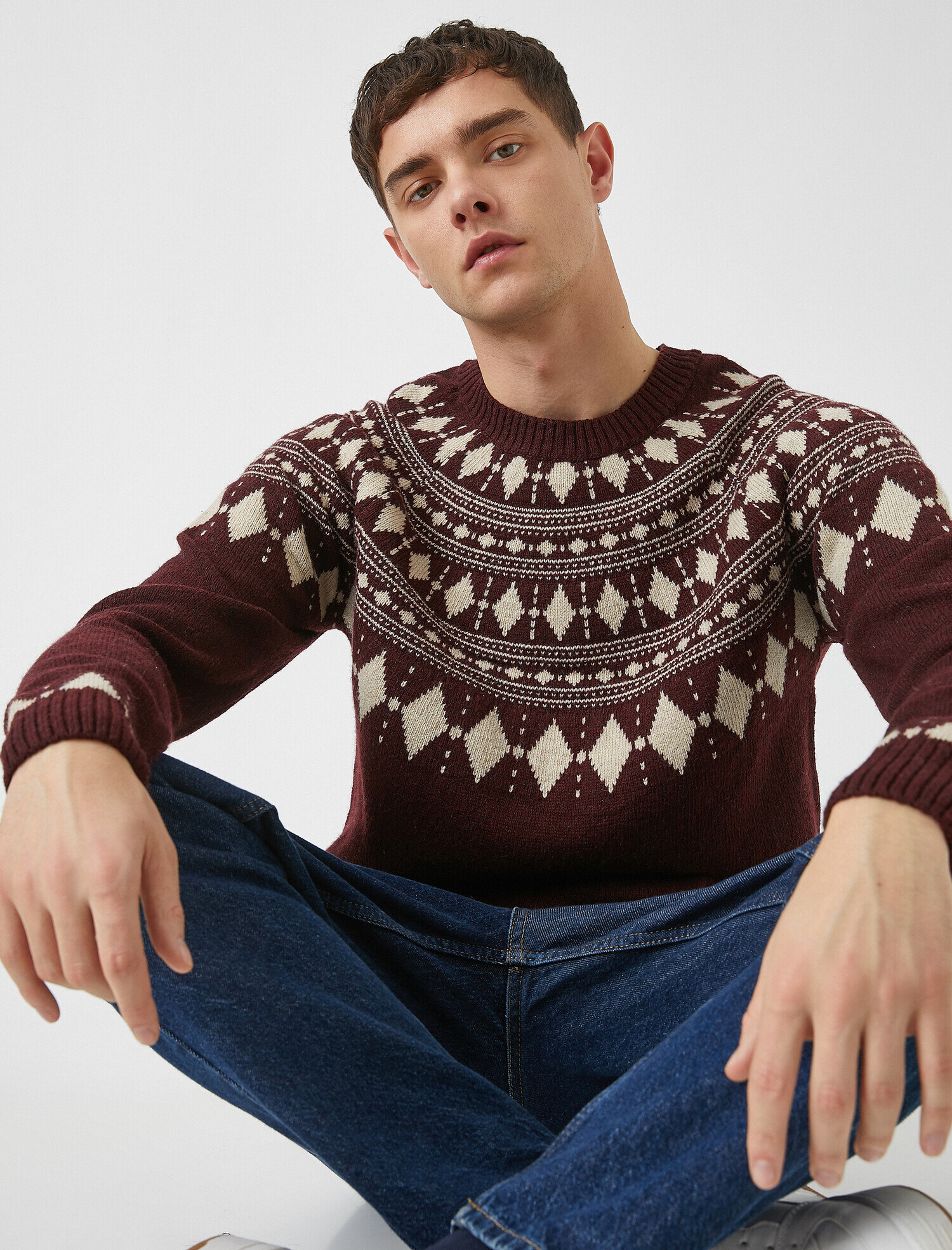 Reglan Kol Jakarlı Kazak