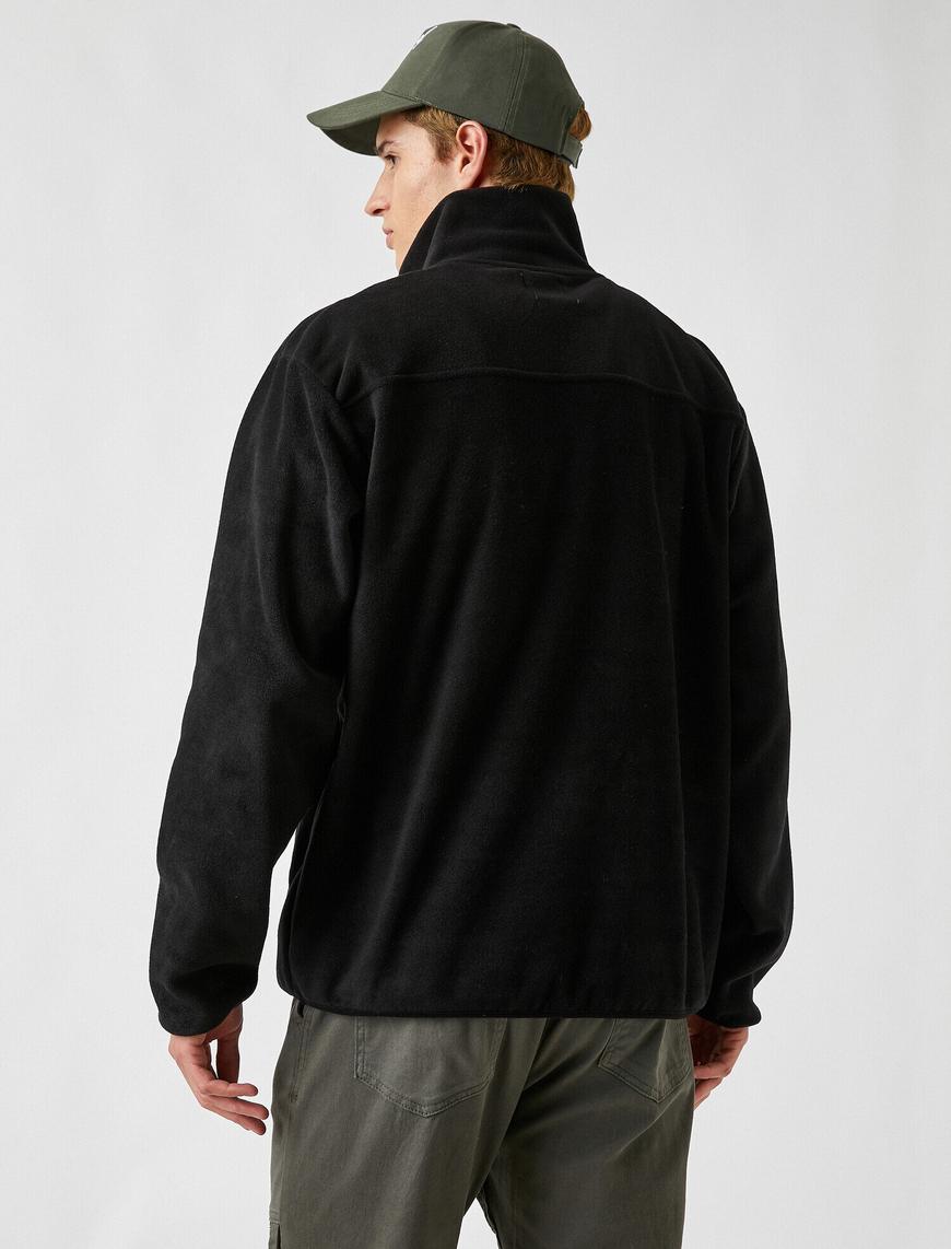   Göğüs Cepli Polar Sweatshirt