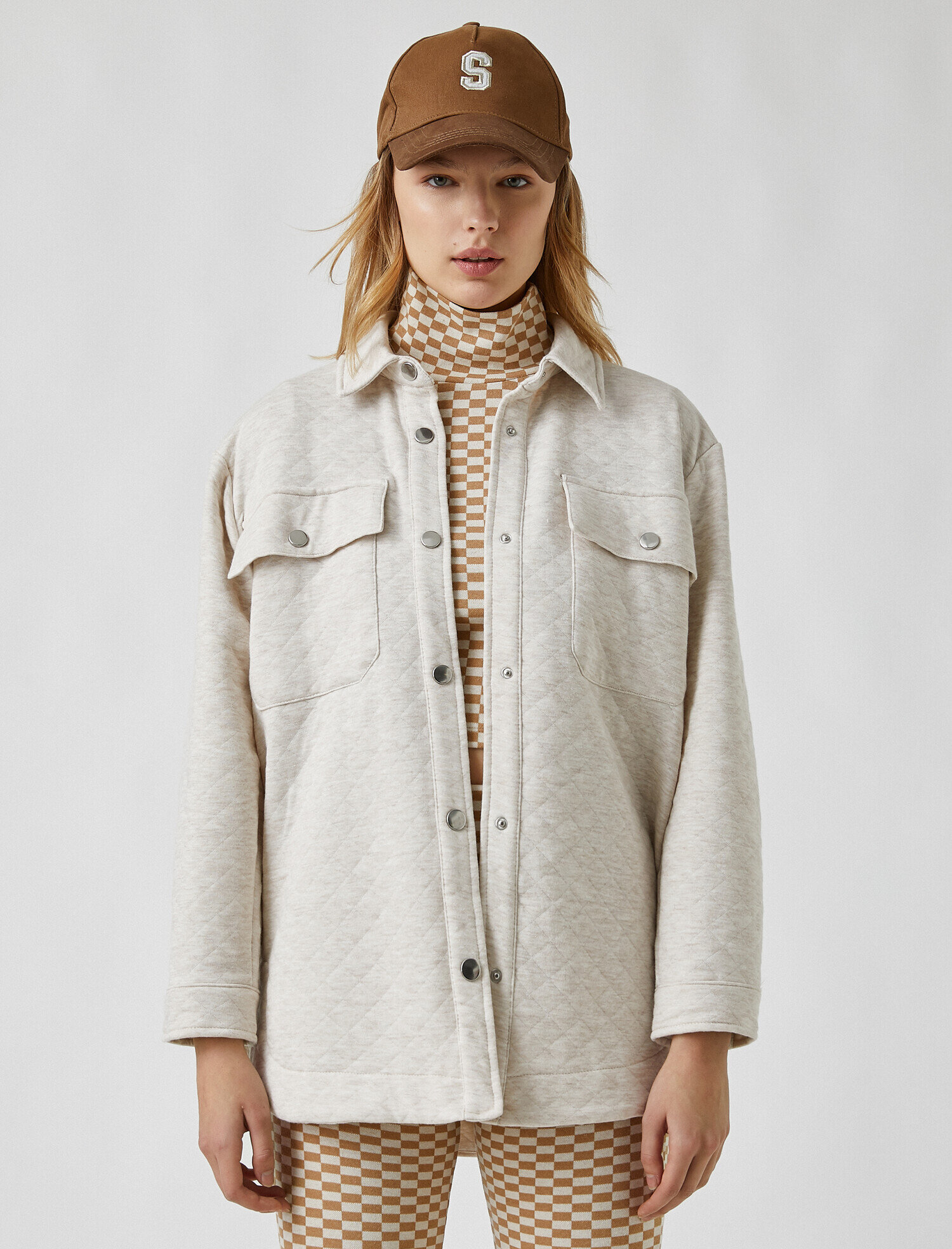   Kapitone Cepli Ceket