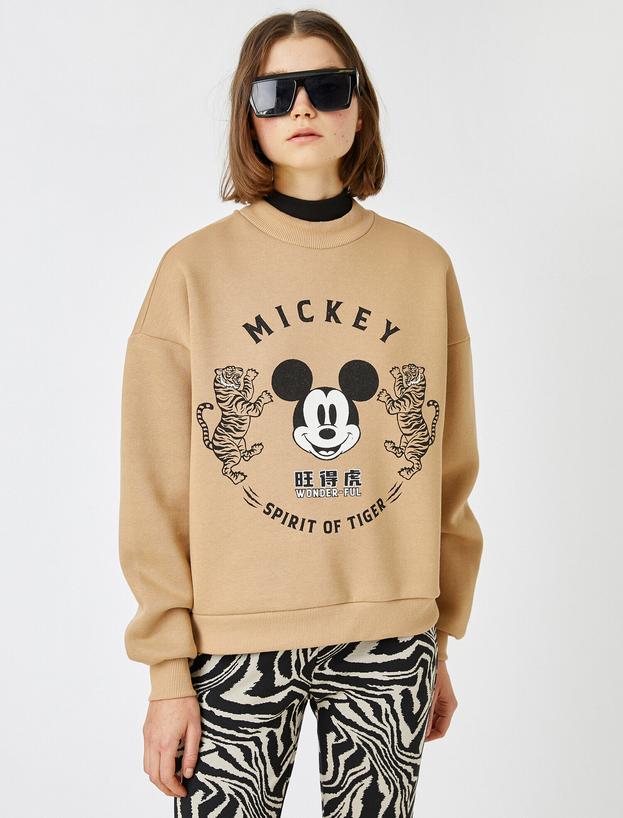   Disney Lisanslı Baskılı Sweatshirt