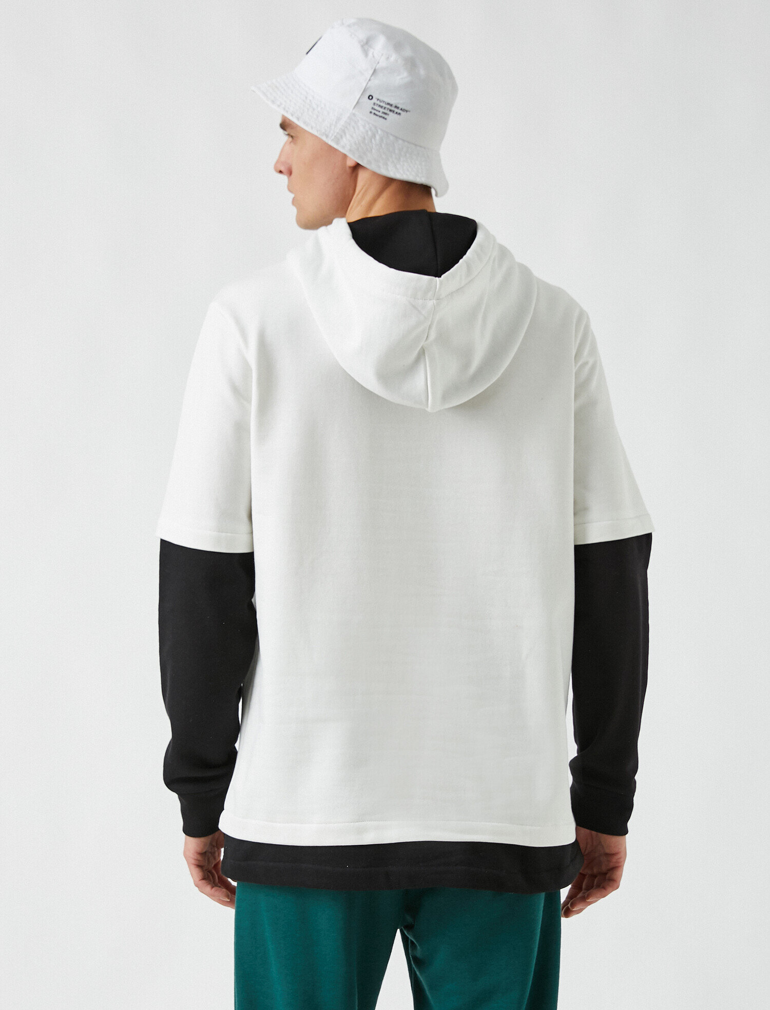   Baskılı Kapüşonlu Sweatshirt