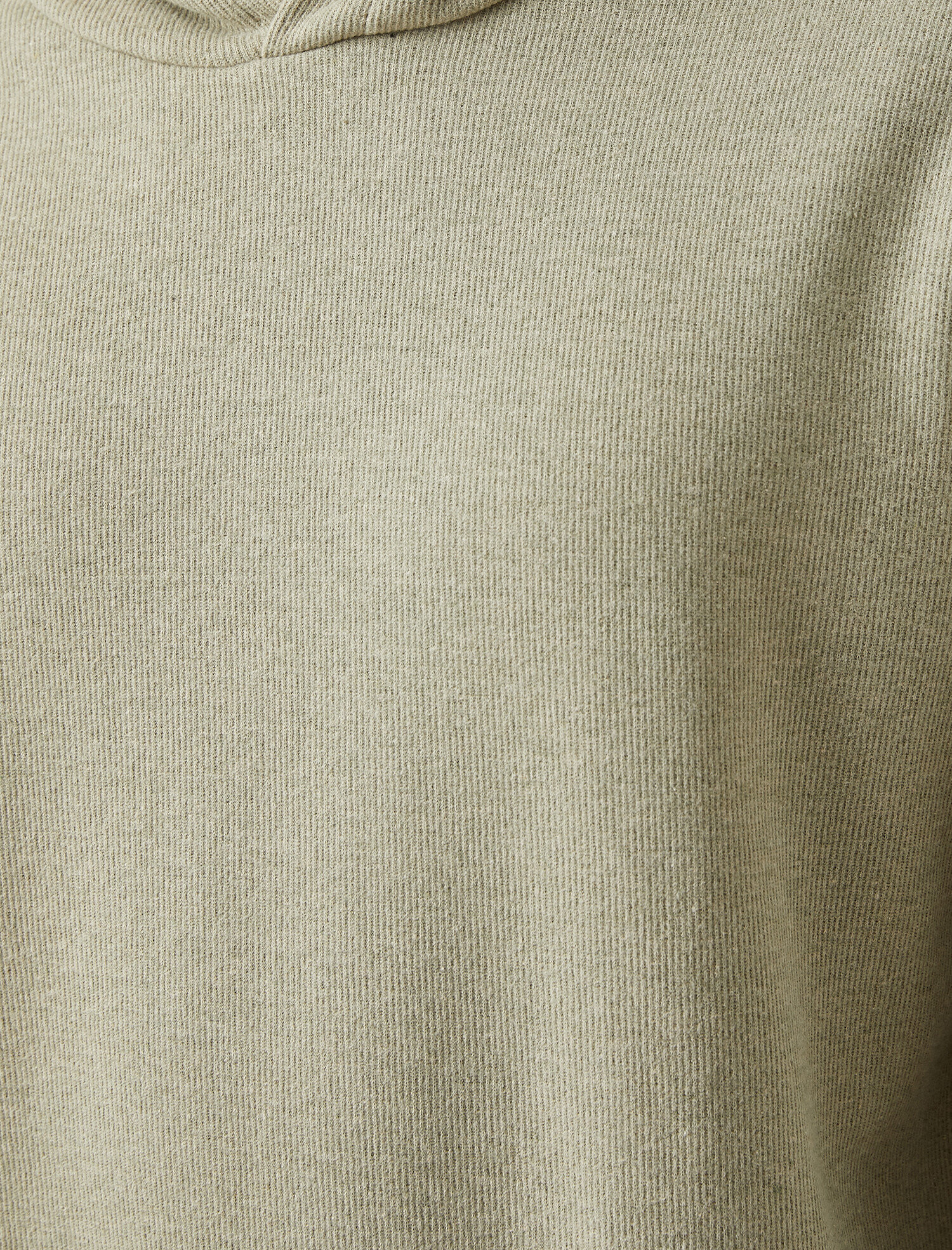   Fitilli Kapüşonlu Sweatshirt