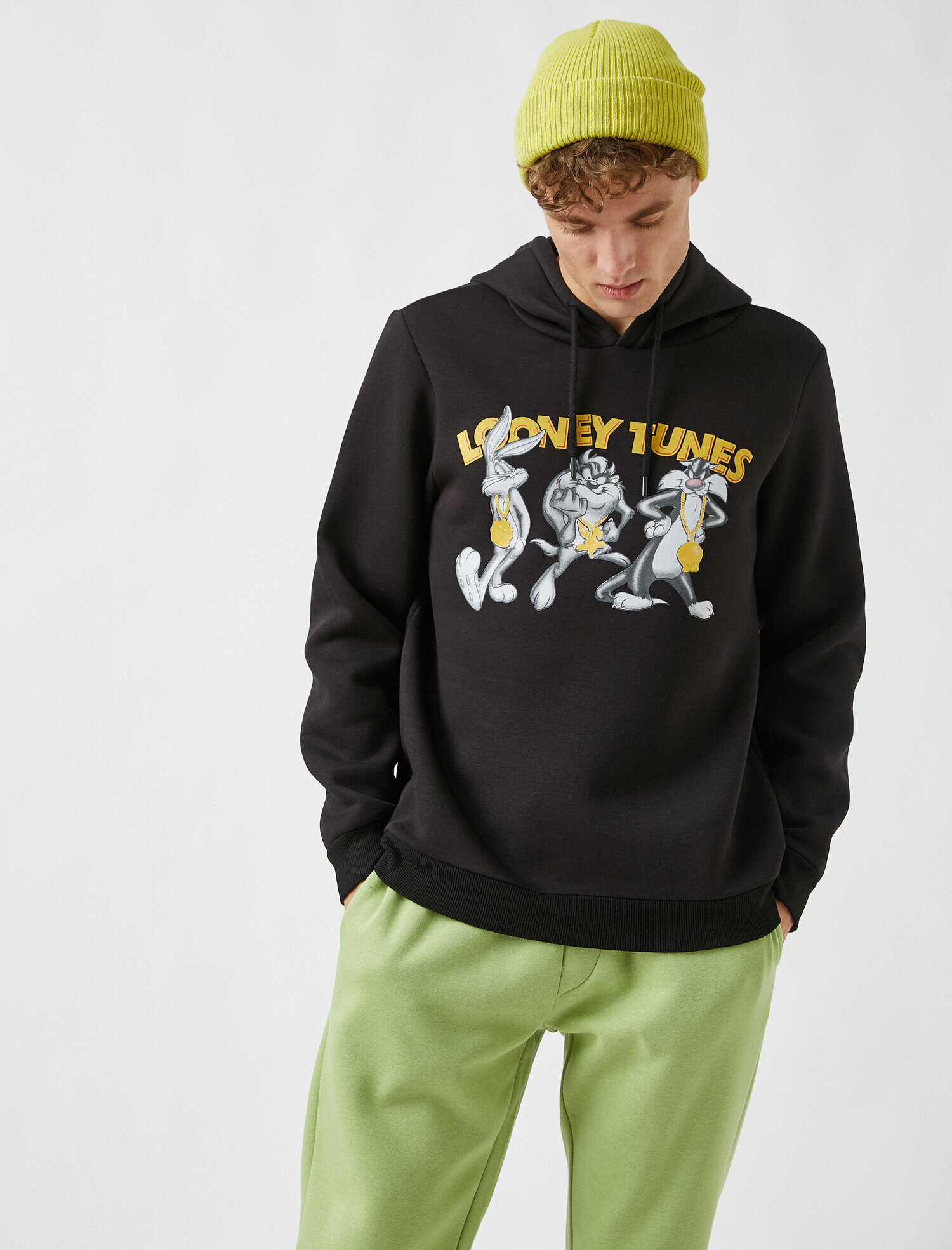   Looney Tunes Kapüşonlu Sweatshirt Lisanslı Baskılı