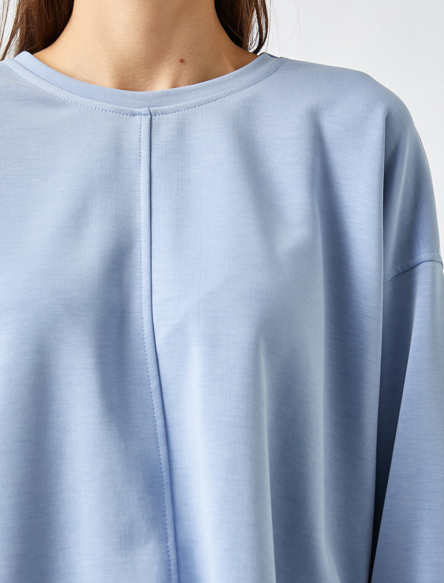   Bisiklet Yaka Sweatshirt