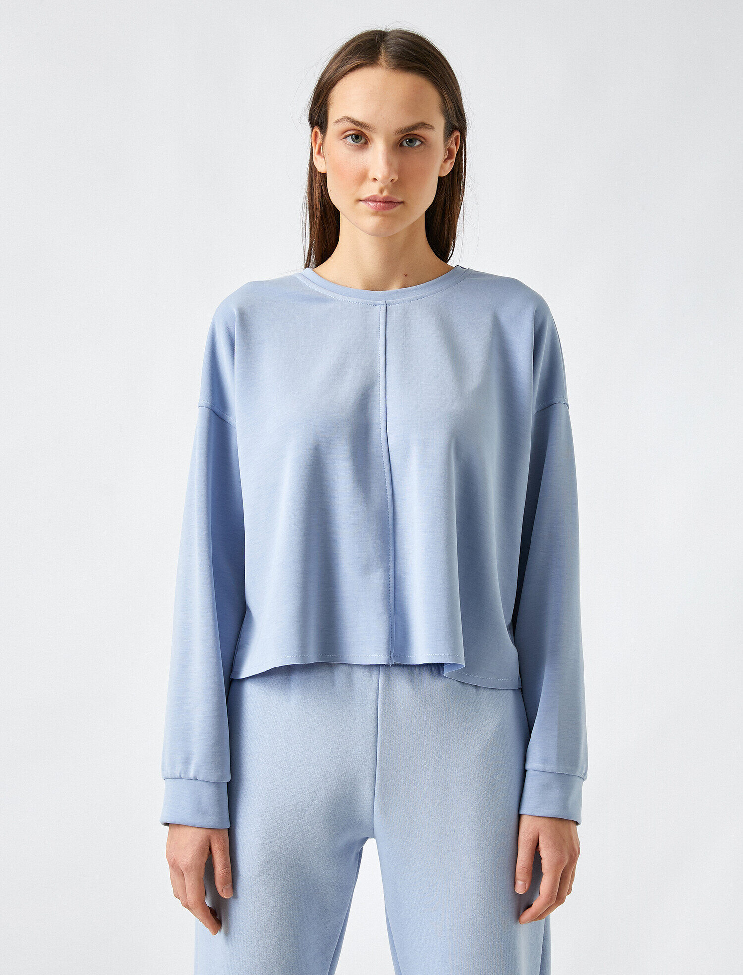   Bisiklet Yaka Sweatshirt