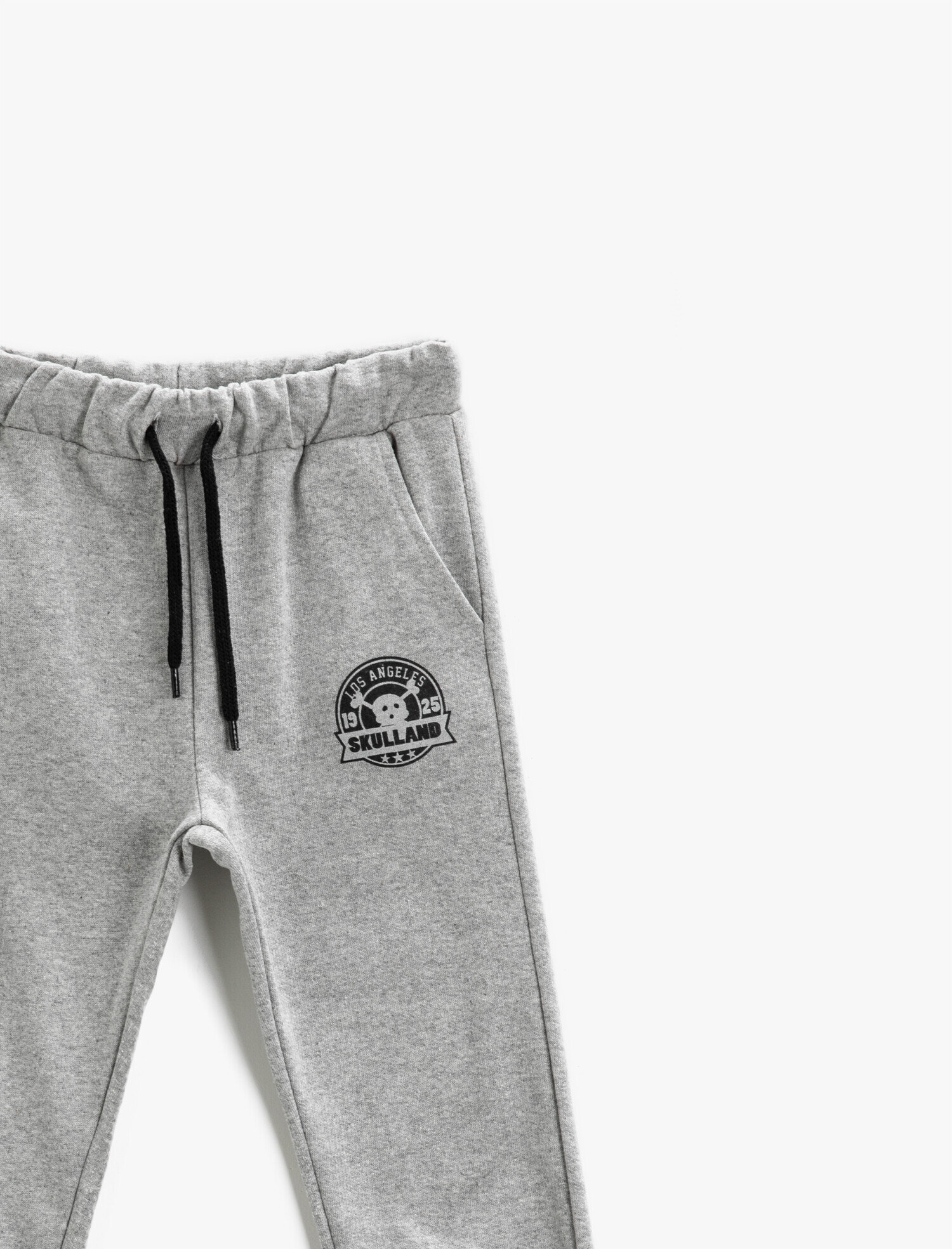  Erkek Çocuk Baskılı Jogger Eşofman Altı Beli Bağlamalı