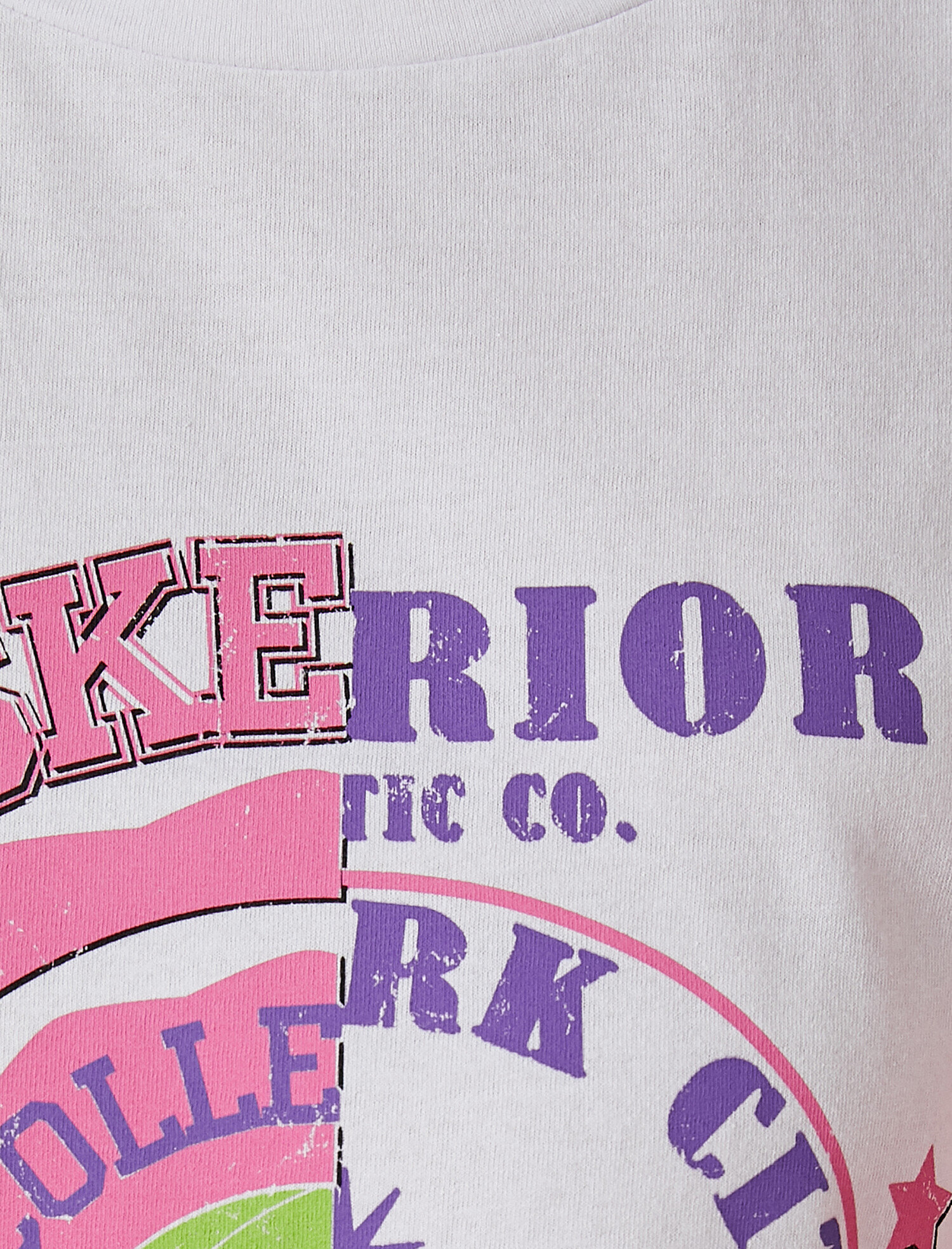   Baskılı Tişört Bisiklet Yaka Kısa Kollu Pamuklu Oversize