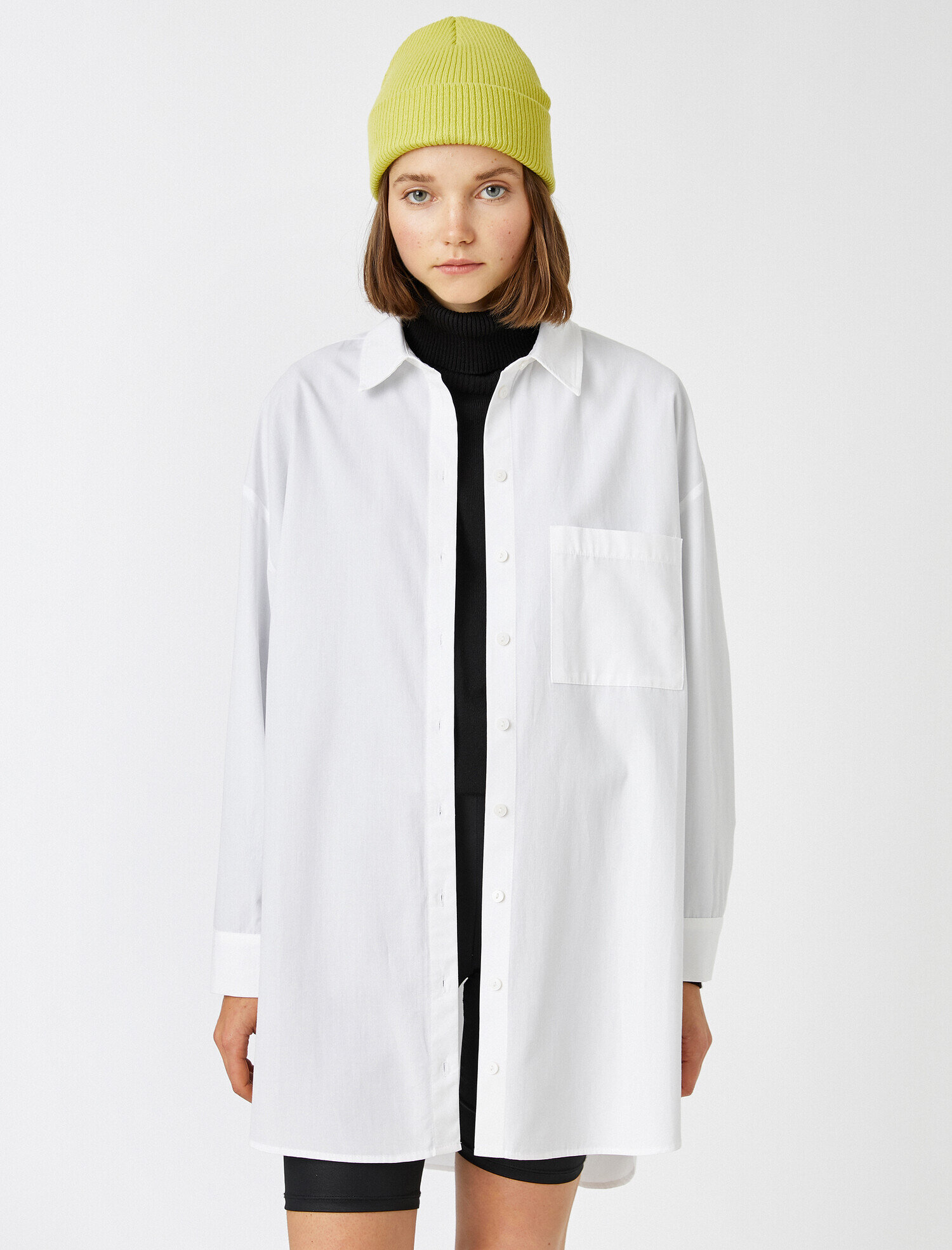 Uzun Kollu Pamuklu Gömlek