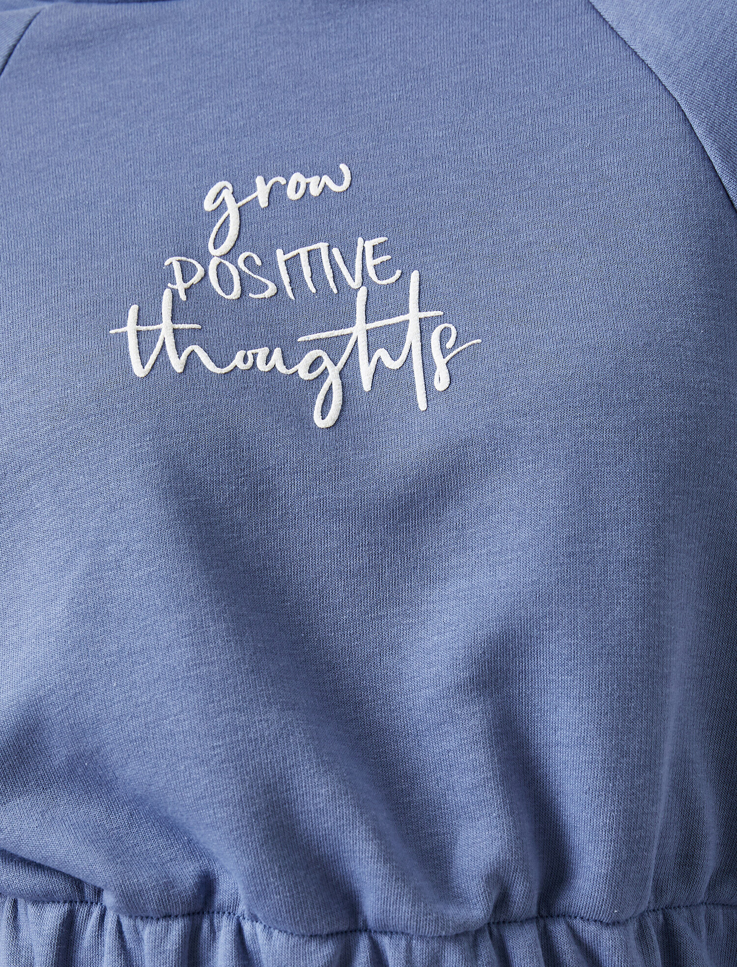   Uzun Kollu Kapüşonlu Yazı Baskılı Sweatshirt