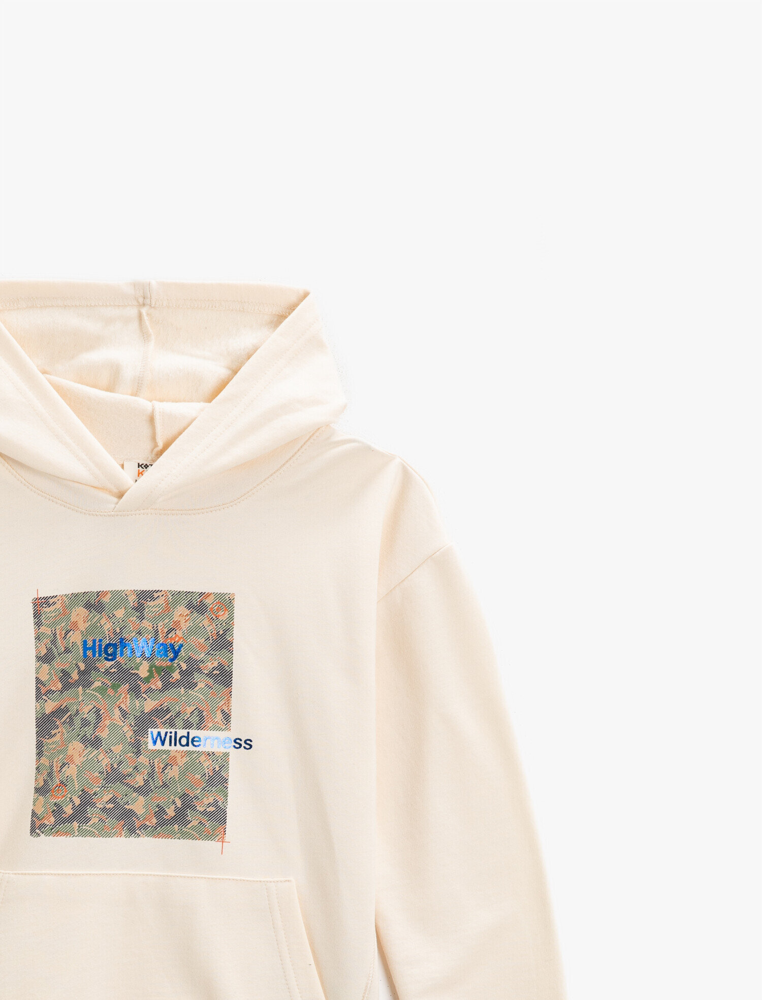 Erkek Çocuk Baskılı Kanguru Cepli Kapşonlu Sweatshirt Uzun Kollu