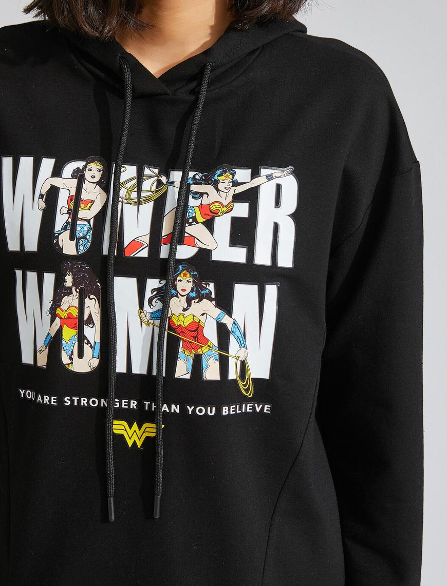   Warner Bros Lisanslı Baskılı Kapüşonlu Sweatshirt