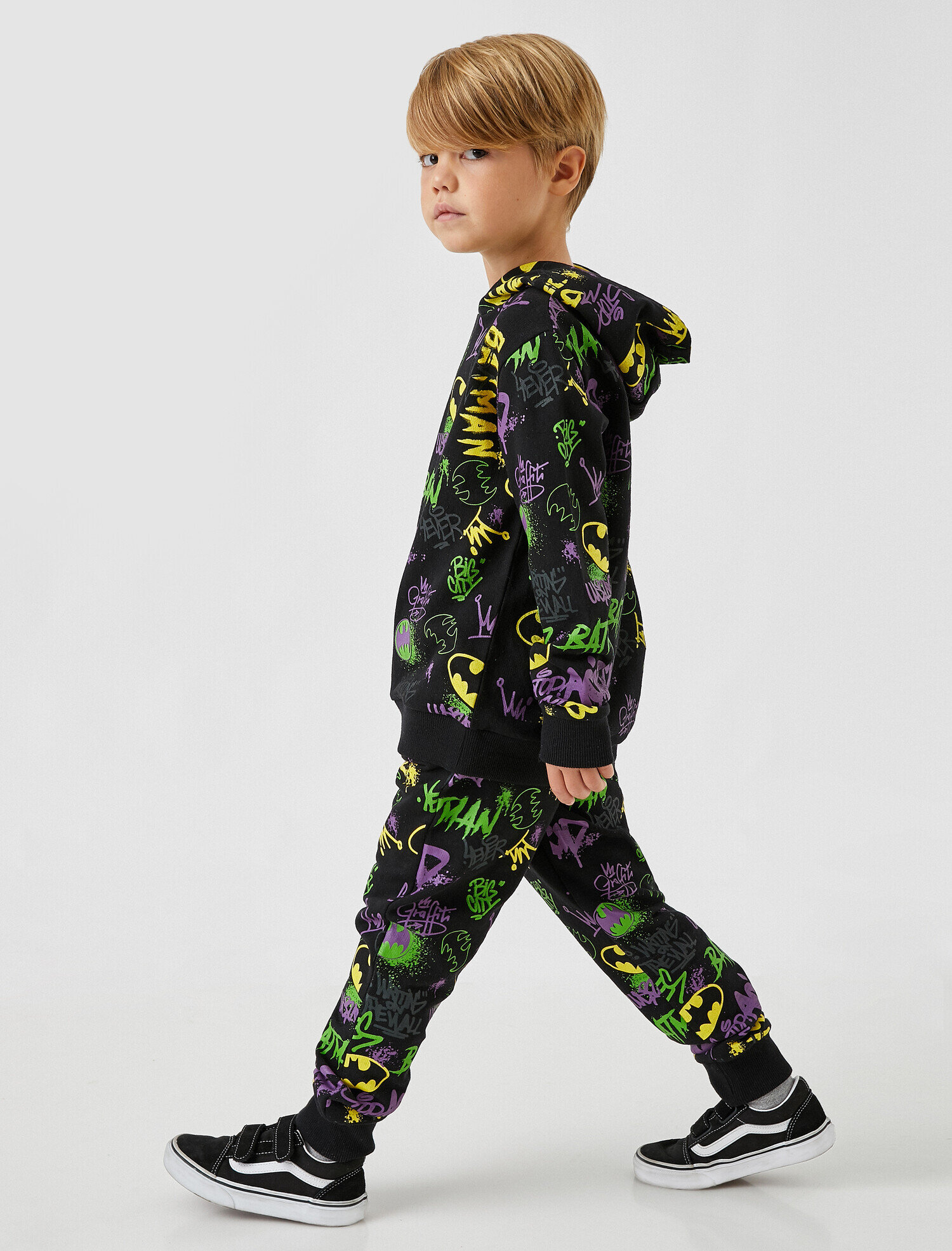  Erkek Çocuk Batman Lisanslı Baskılı Eşofman Altı