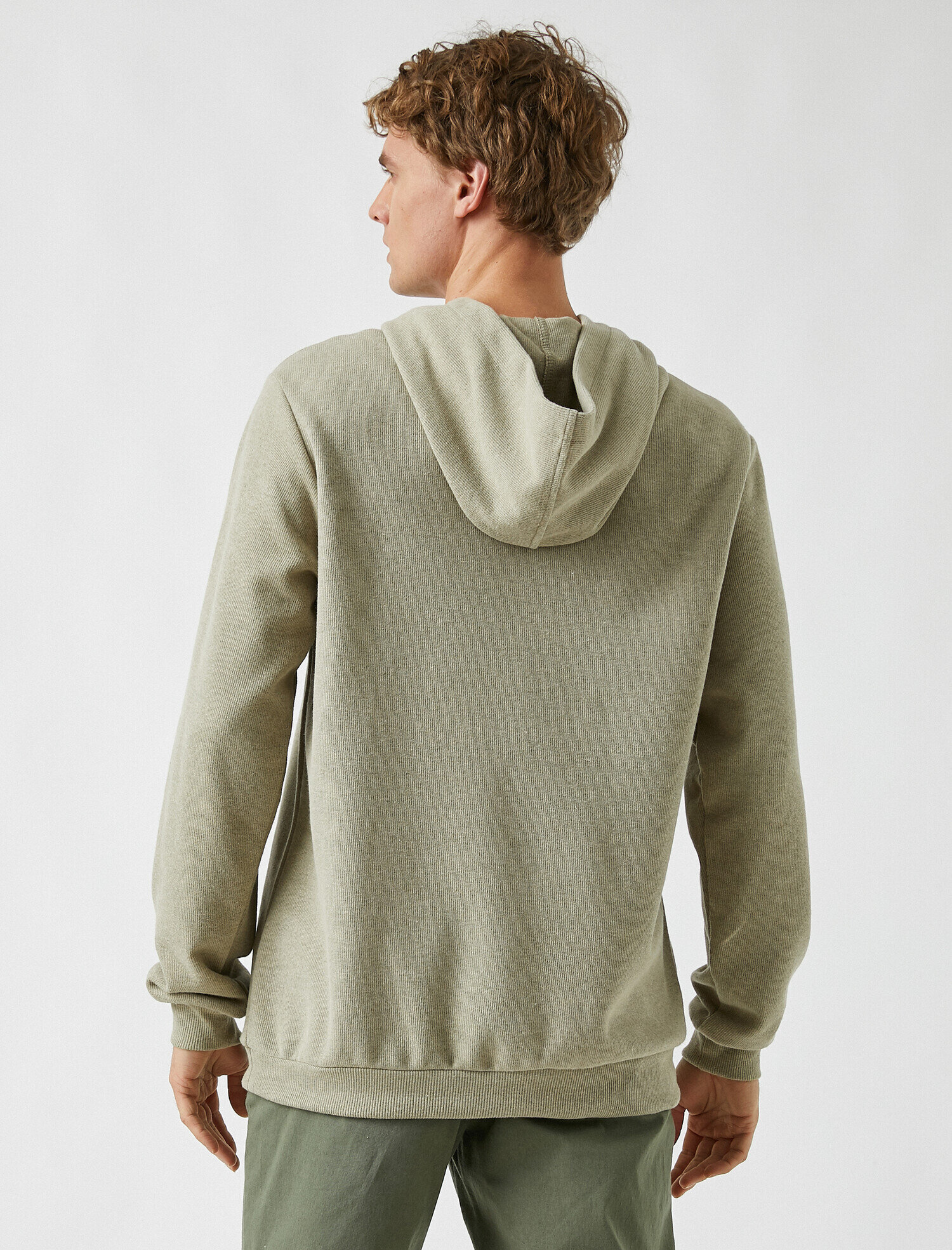   Fitilli Kapüşonlu Sweatshirt