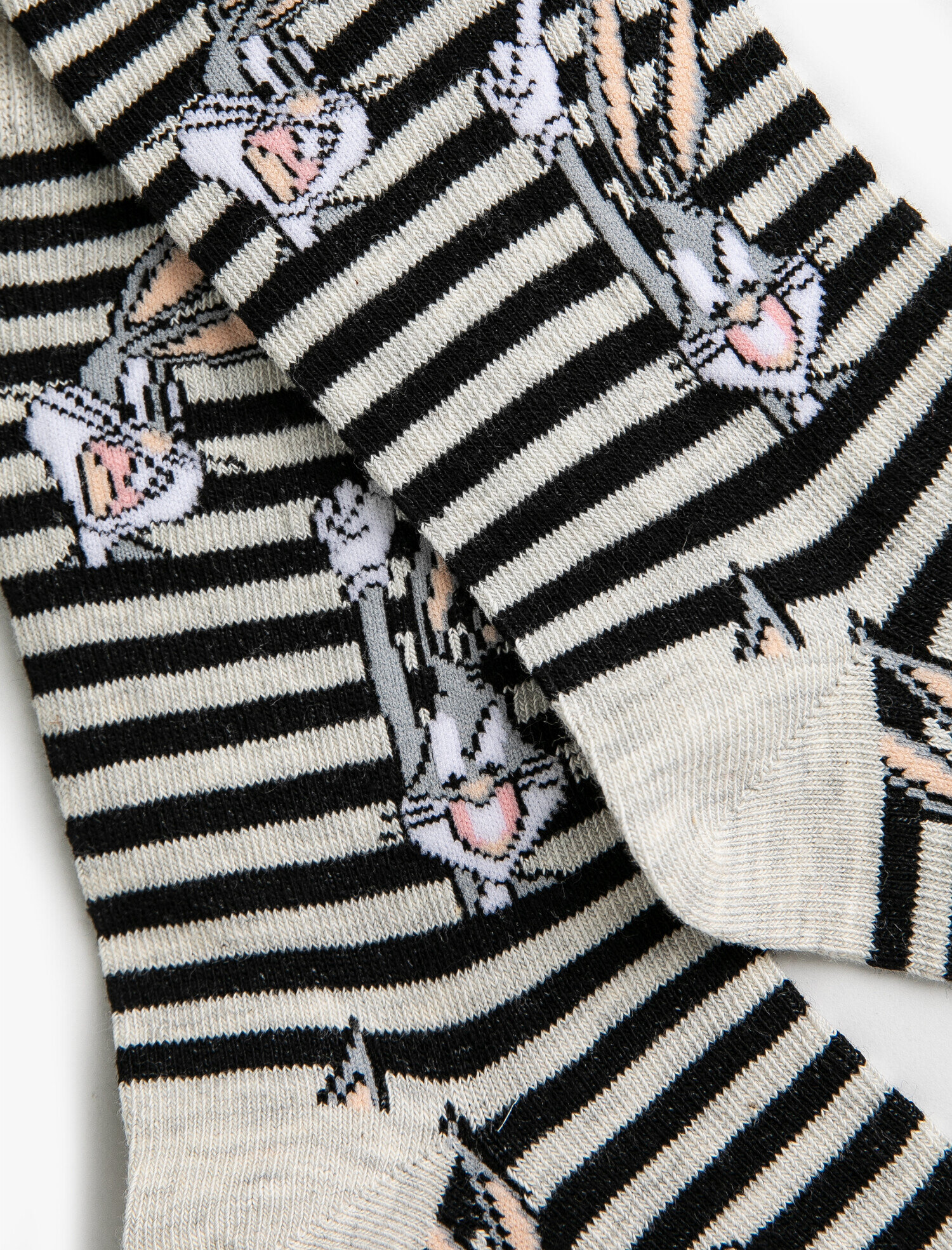  Kadın Bugs Bunny Lisanslı Baskılı Çorap