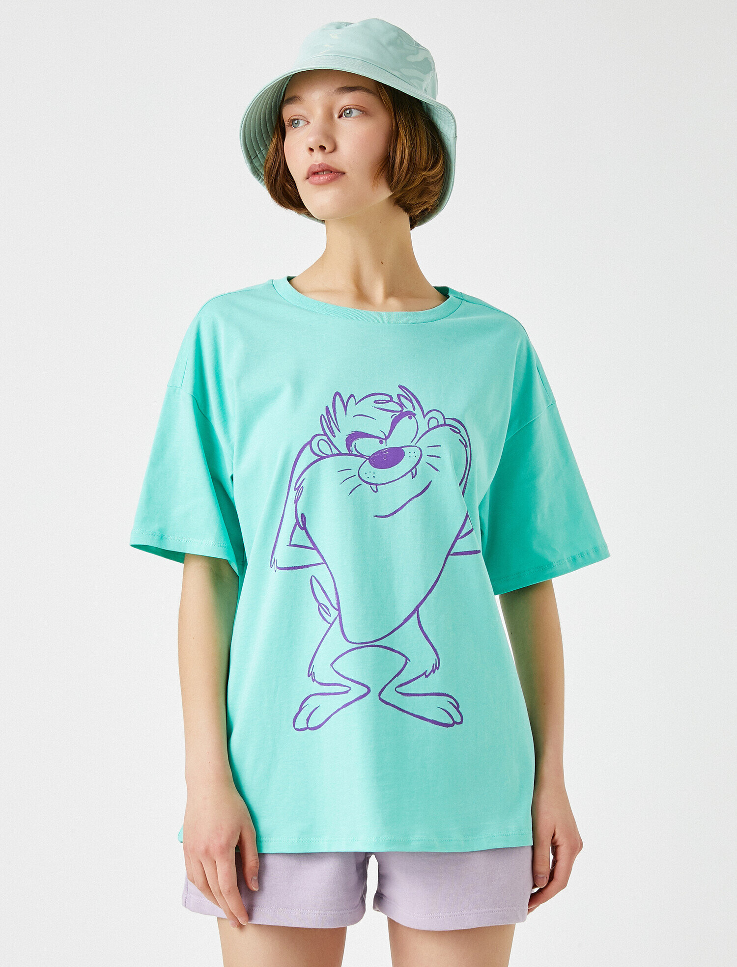   Looney Tunes Tişört Lisanslı Pamuklu Oversize