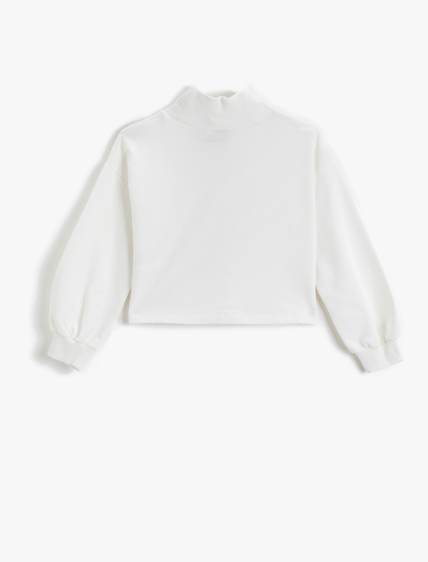  Kız Çocuk Minnie Mouse Lisanslı Baskılı Sweatshirt Balon Kollu Pamuklu