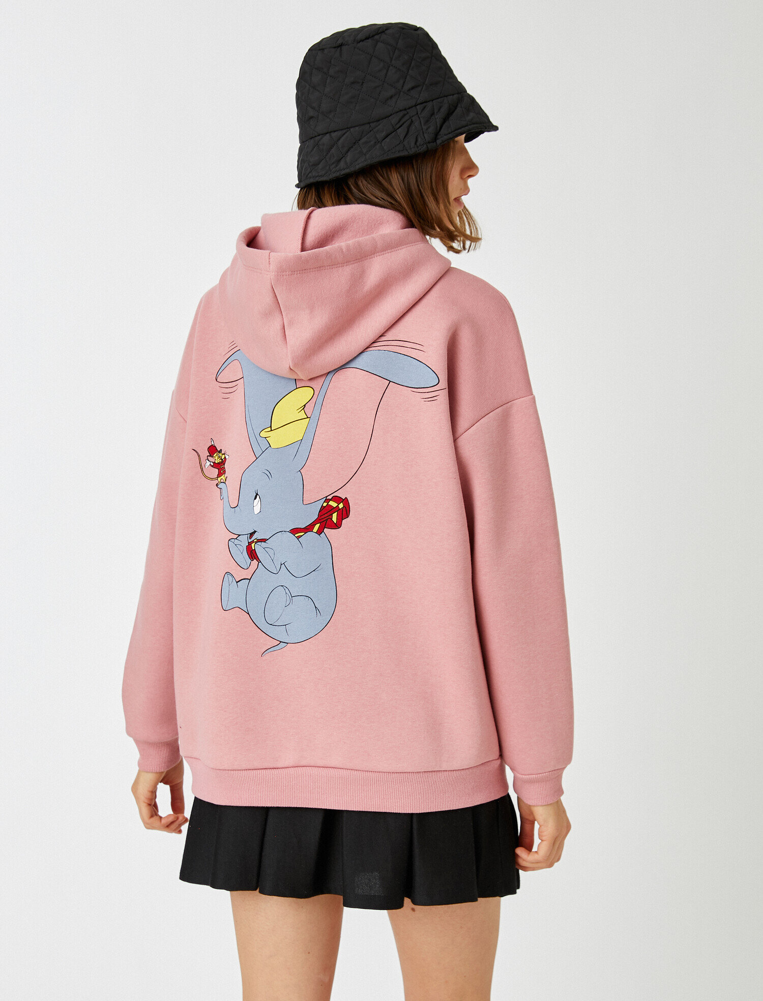 Disney Lisanslı Kapüşonlu Baskılı Sweatshirt