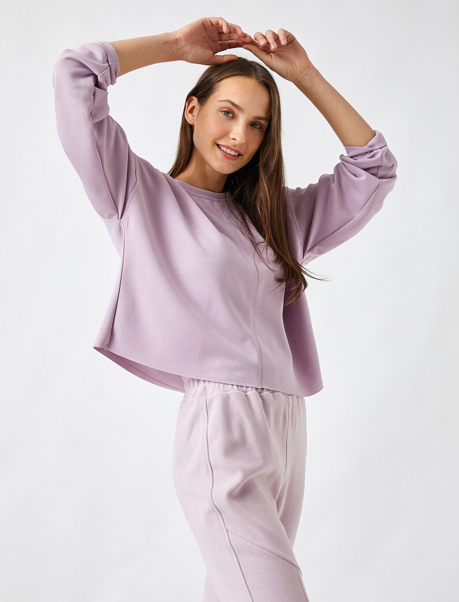 Bisiklet Yaka Sweatshirt